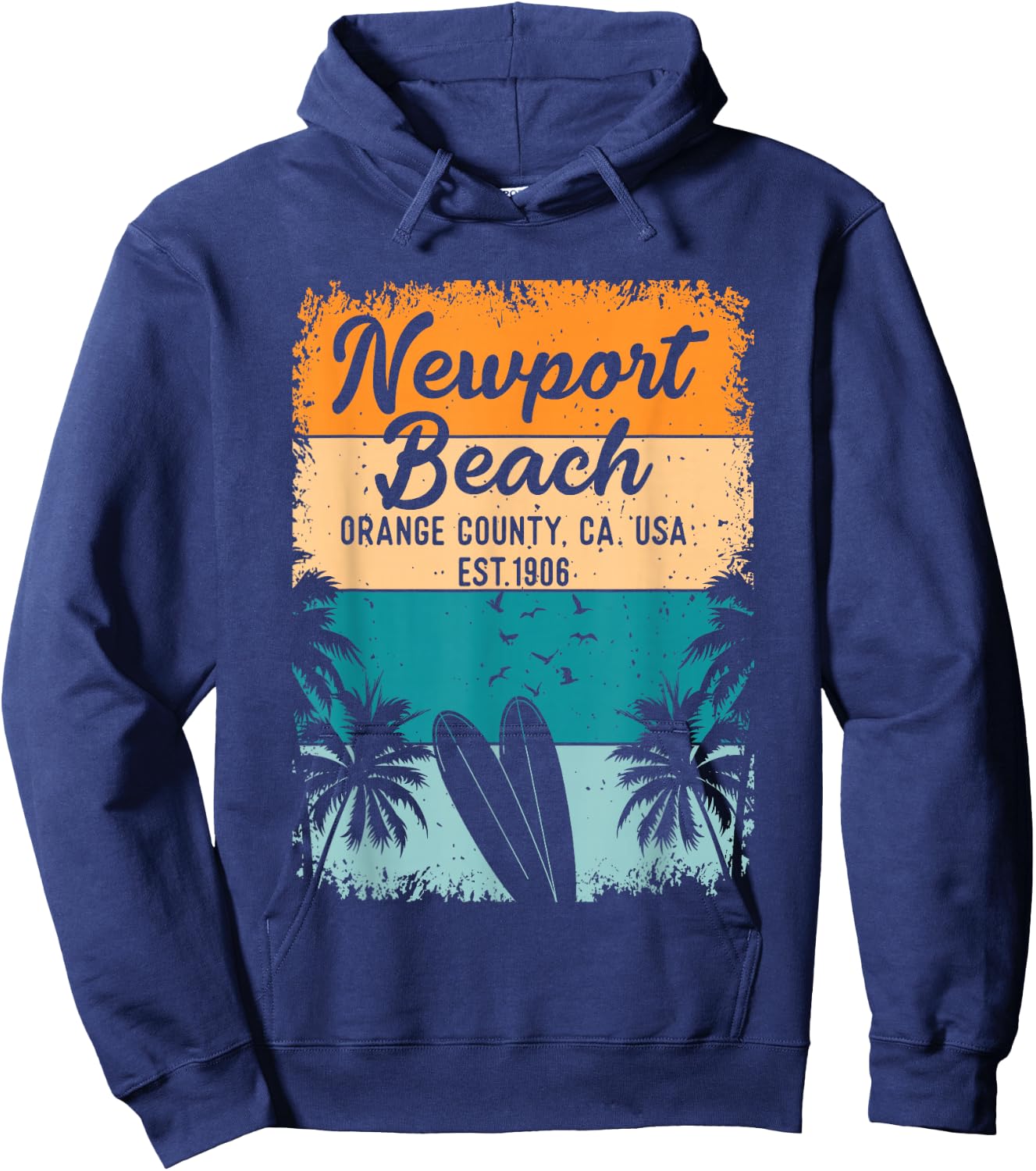 Newport Beach Orange County OC California Gifts Souvenirs Hoodie - Hoodie | Navy