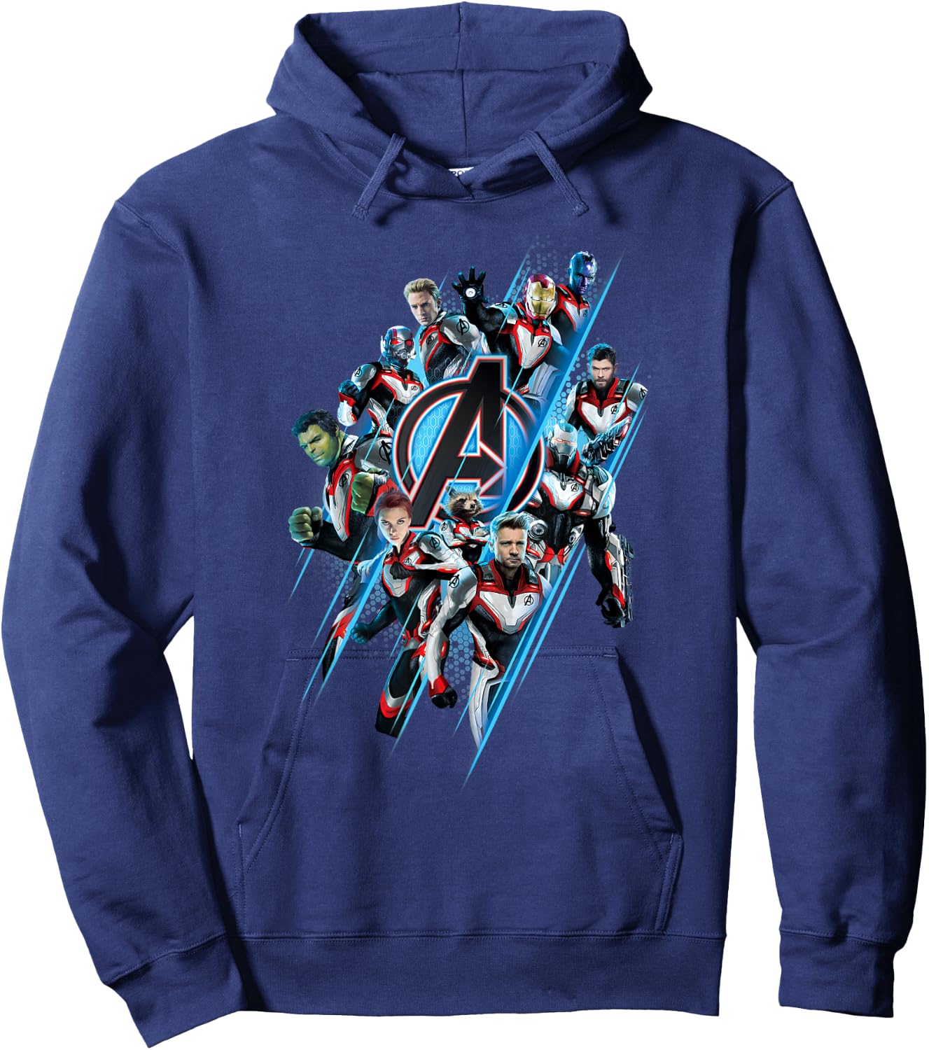 Marvel Avengers: Endgame Logo Super Heroes United Hoodie - Hoodie | Navy