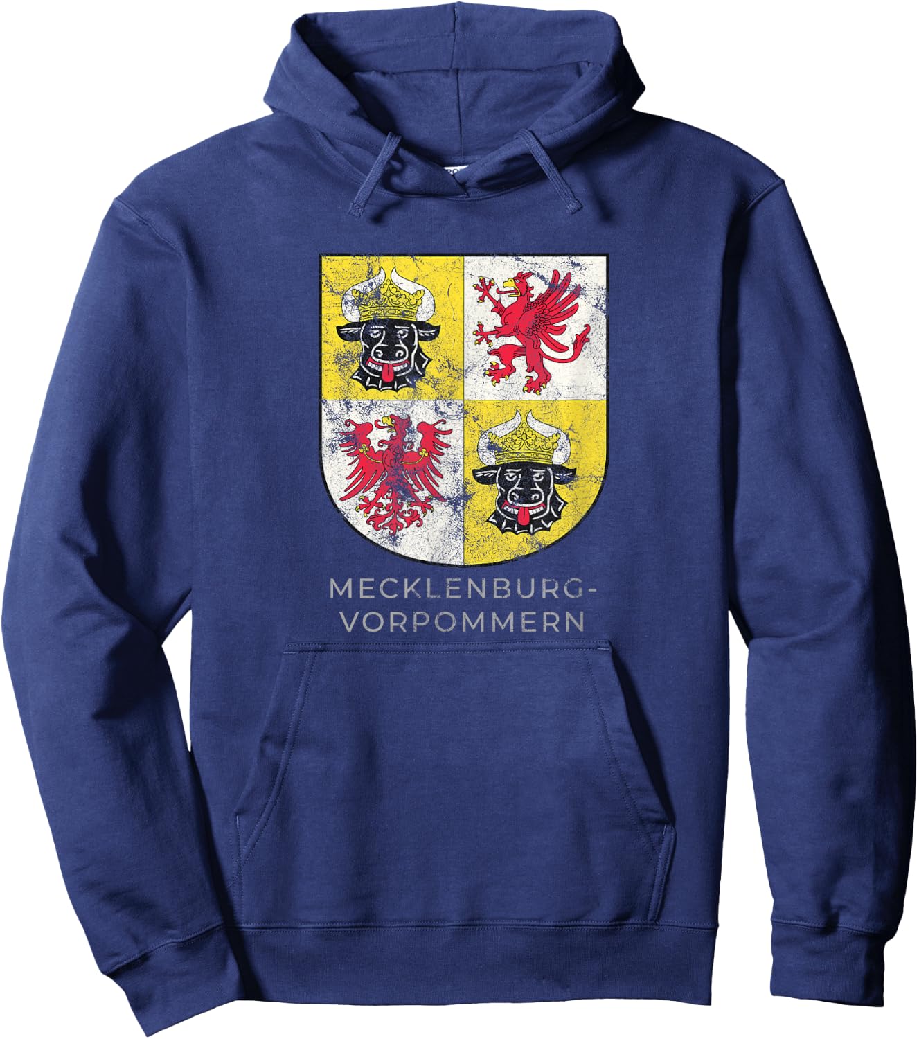 Mecklenburg vorpommern Coat of arm Germany Deutsch Shirt Hoodie - Hoodie | Navy