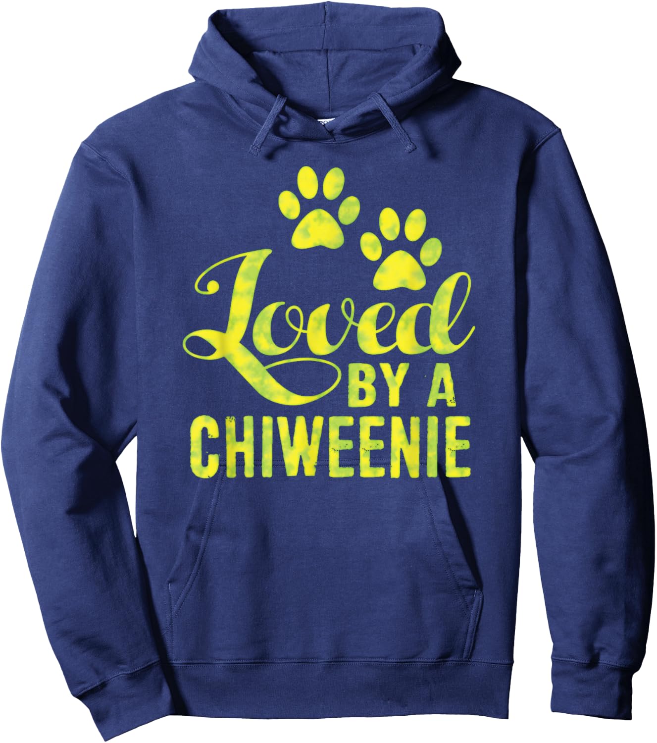 Loved By A Chiweenie Chihuahua Dachshund Mix Gift Hoodie - Hoodie | Navy