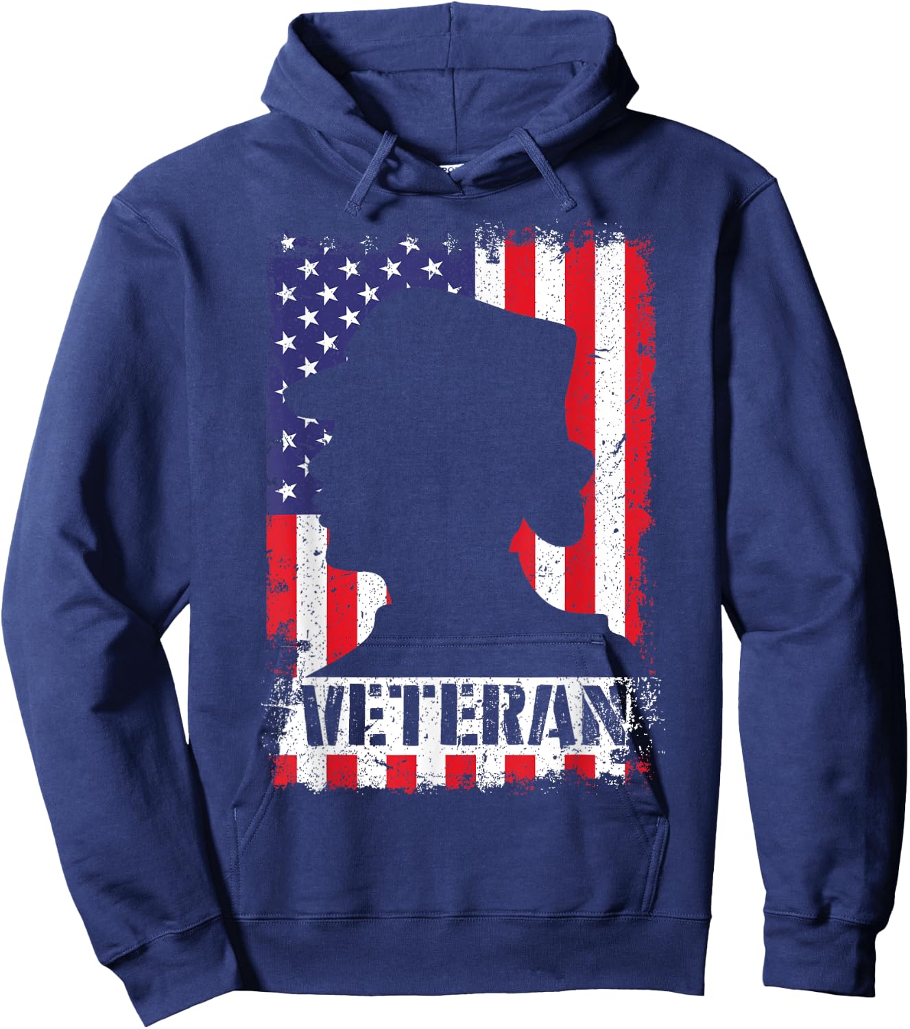 Women Veteran USA Flag Female Veterans Day Gift Shirt Hoodie - Hoodie | Navy