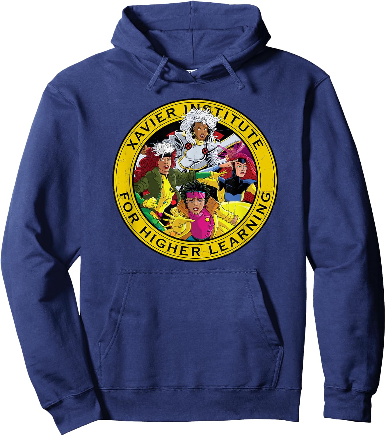 Marvel Women of X-Men Xavier Institute Animated Series 90s Hoodie - Hoodie | Navy