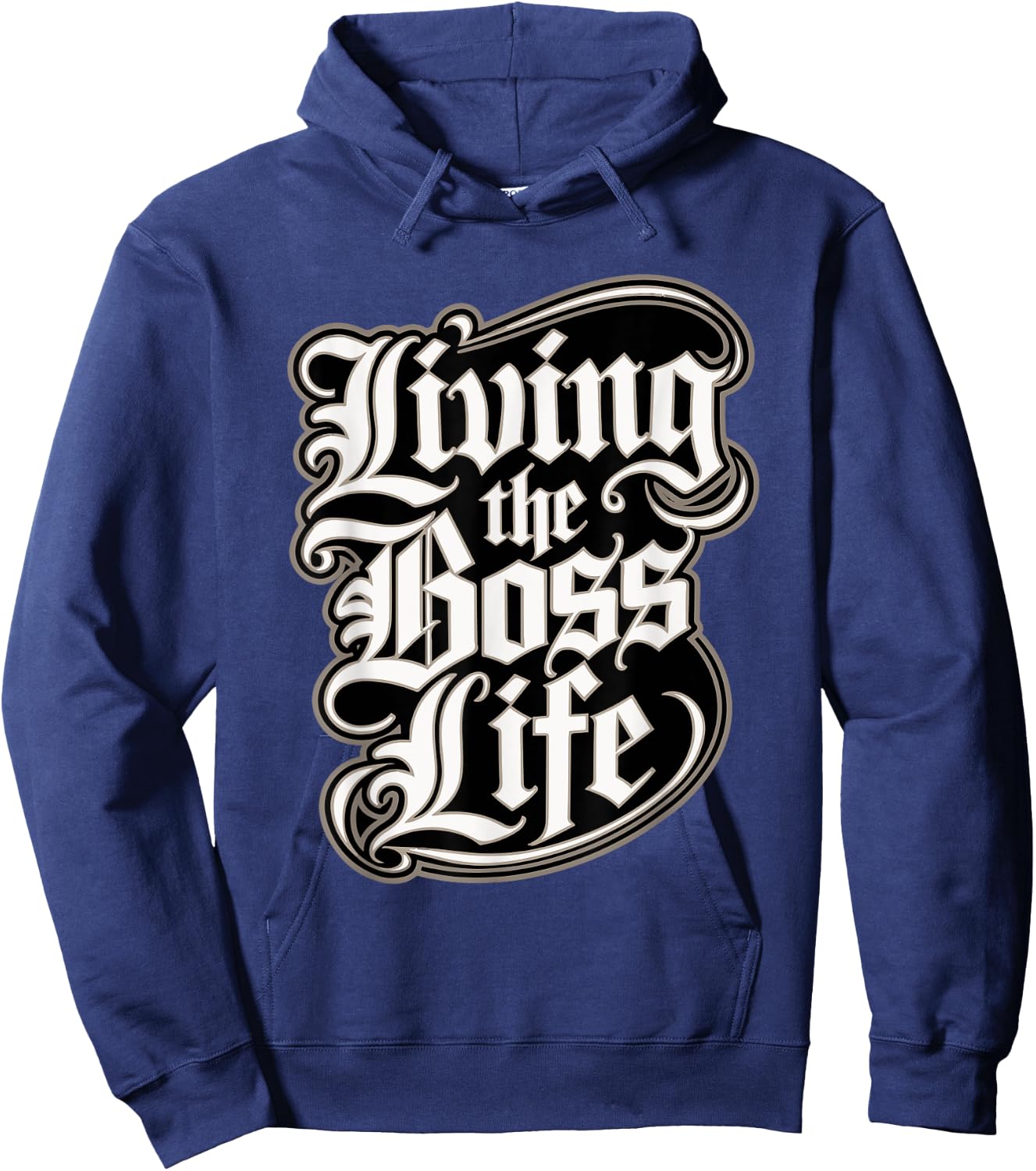 Living The Boss Life Urban Wear Hoodie - Hoodie | Navy