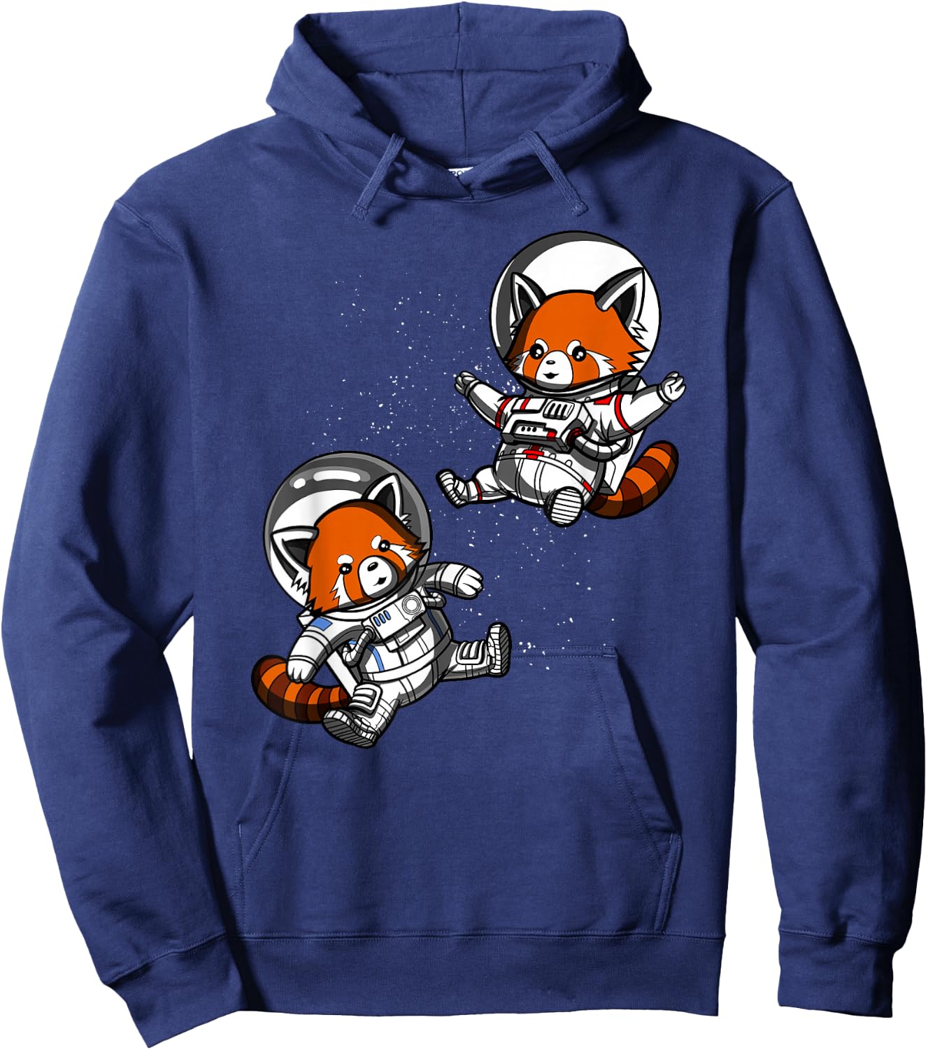 Red Panda Bear Space Astronaut Funny Cosmic Girls Boys Kids Hoodie - Hoodie | Navy