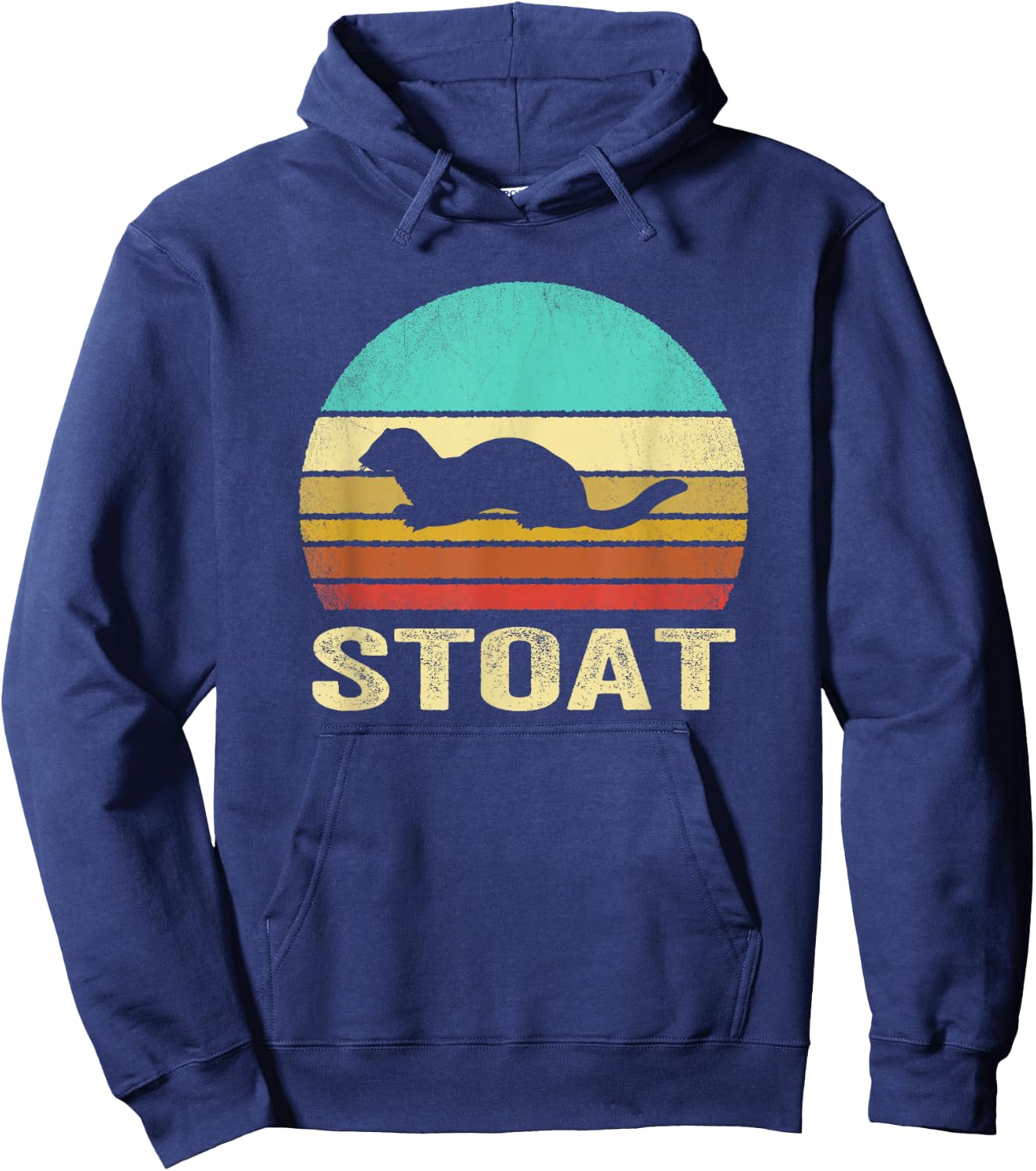 Vintage Stoat Shirt Sunset Hoodie - Hoodie | Navy