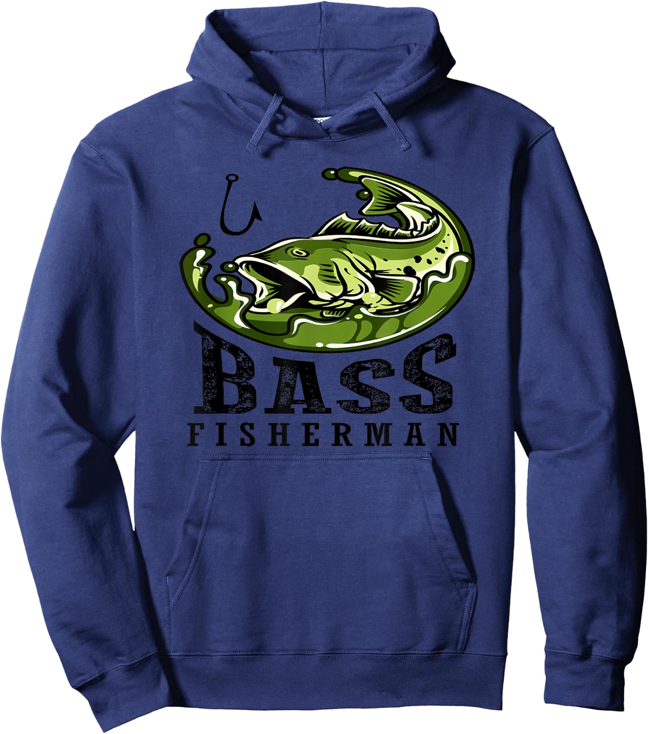 Patriotic Anglers American Bass Pro Whisperer Fisherman Hoodie - Hoodie | Navy