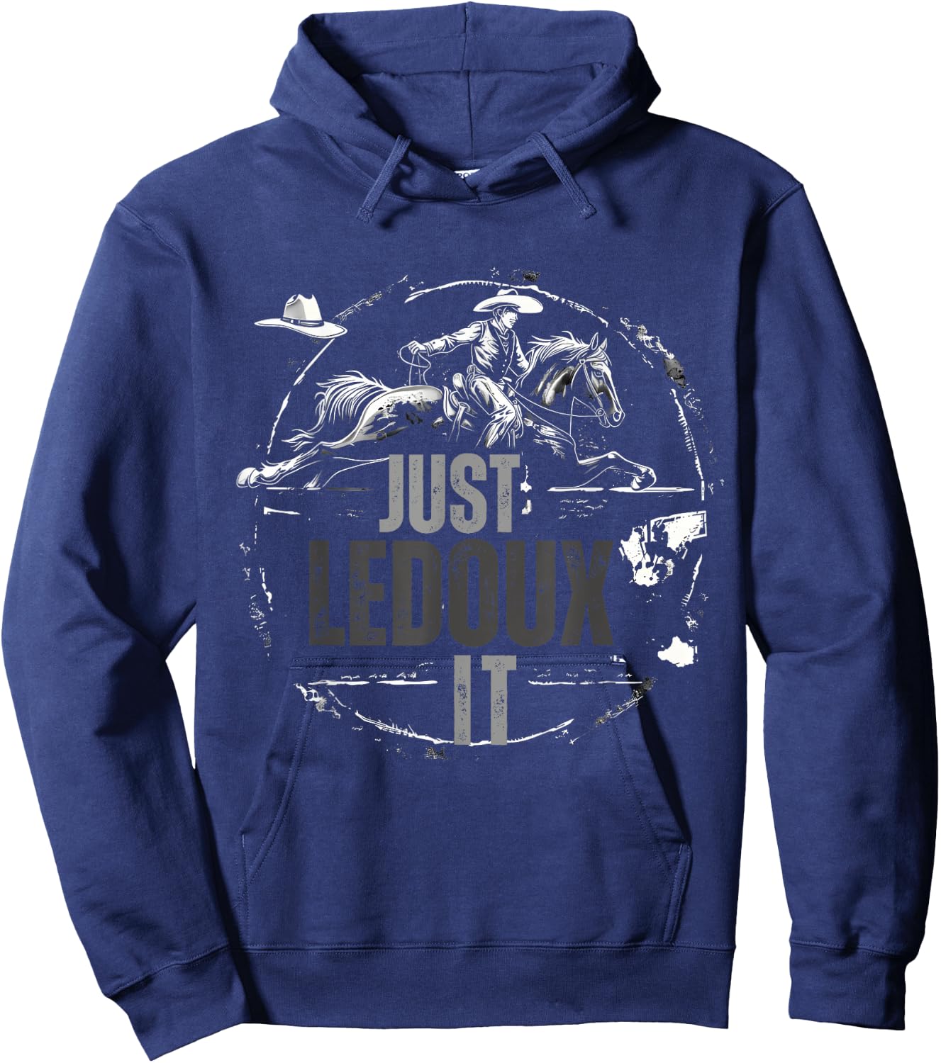 Just Ledoux It Cowboy Whiskey Wine Lover Hoodie - Hoodie | Navy