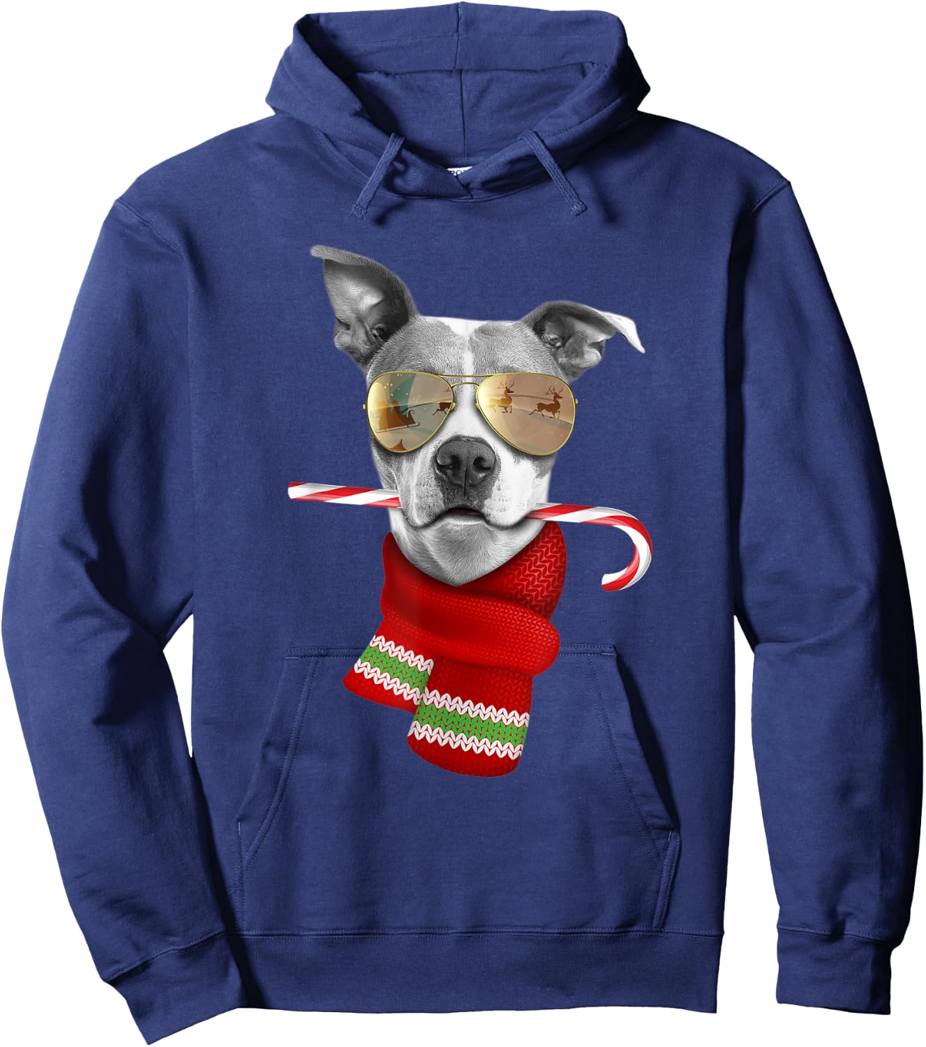 Pitt Bull shirt Cute Christmas Gift Dog Lovers Sunglasses Hoodie - Hoodie | Navy