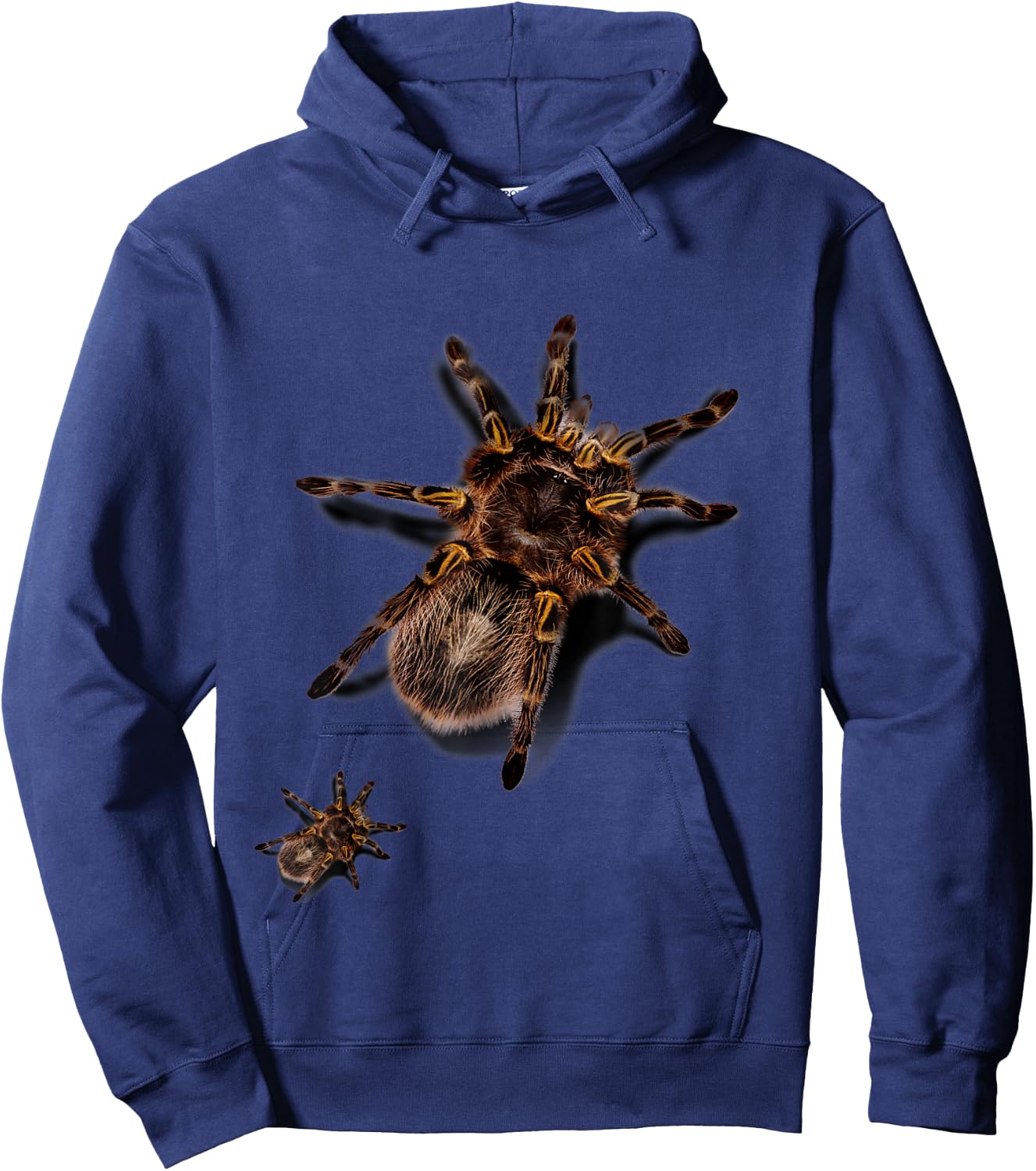 Giant Tarantula Spider Crawling Up, Prank Hoodie - Hoodie | Navy
