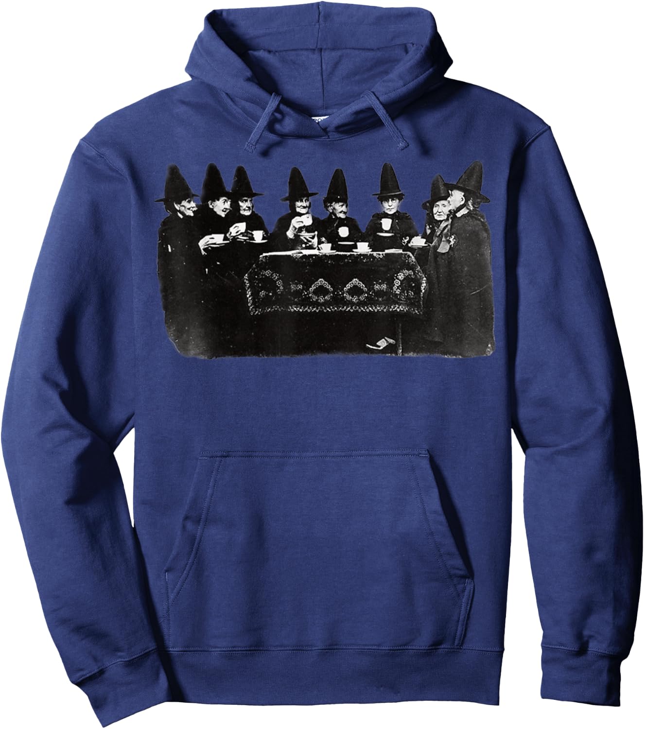Vintage Witches Tea Party Victorian Witch Hoodie - Hoodie | Navy