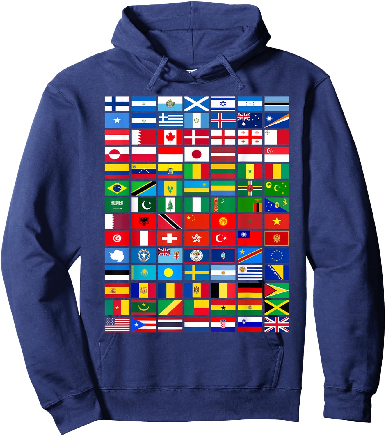 Flags of the Countries of the World, International Hoodie - Hoodie | Navy