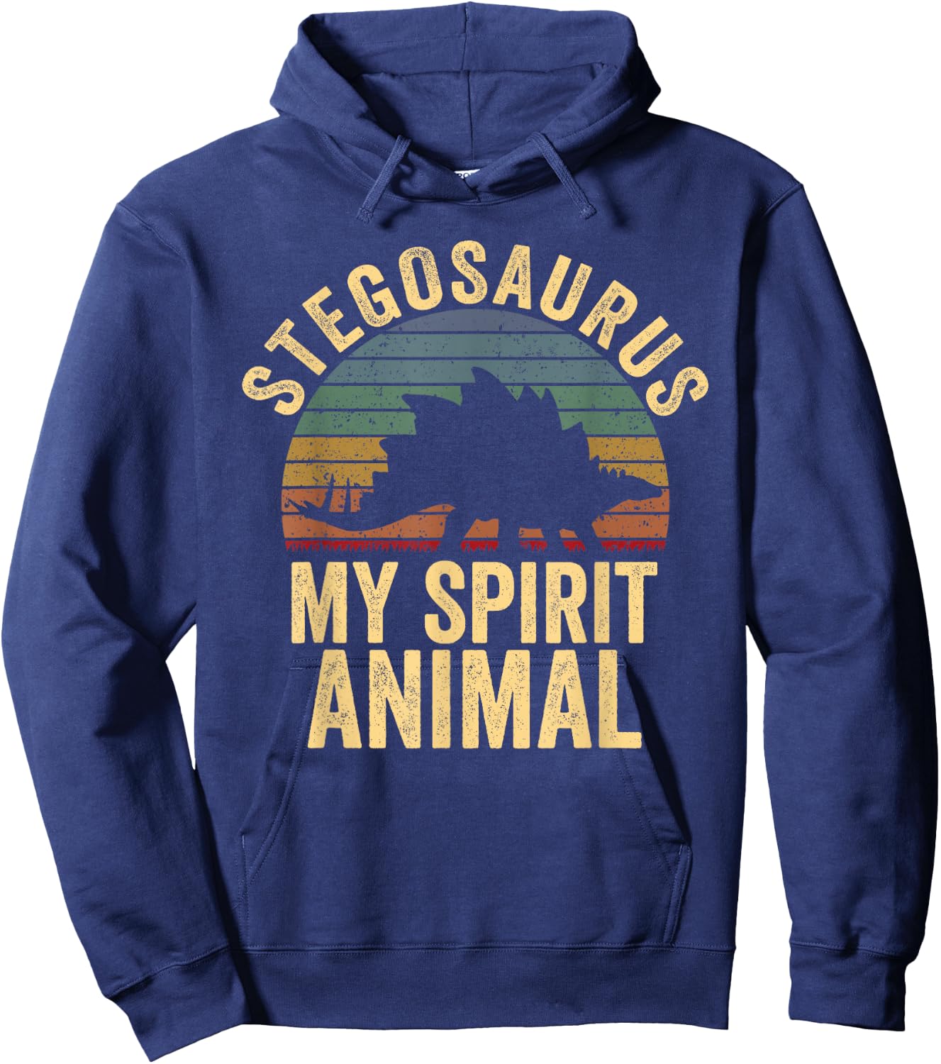 Stegosaurus Is My Spirit Animal Dinosaur Lovers Gift Hoodie - Hoodie | Navy