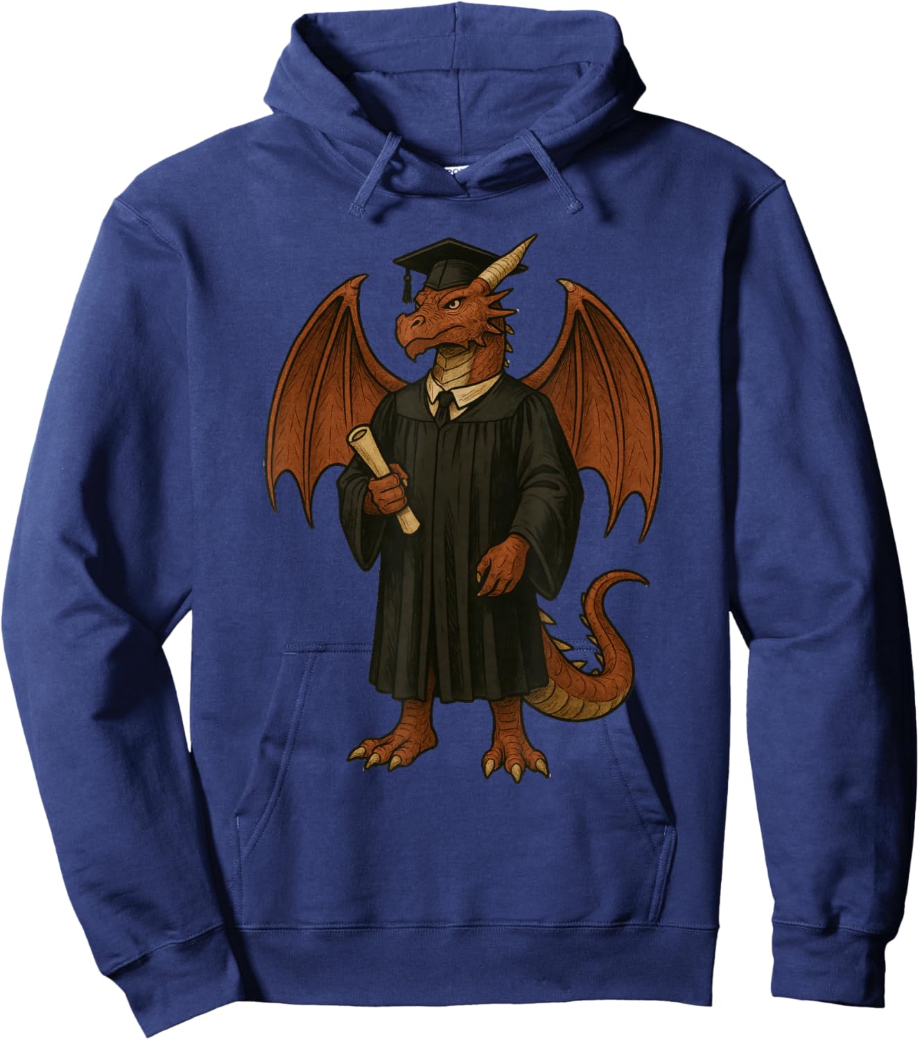 Cute Dragon Graduation Hoodie - Hoodie | Navy