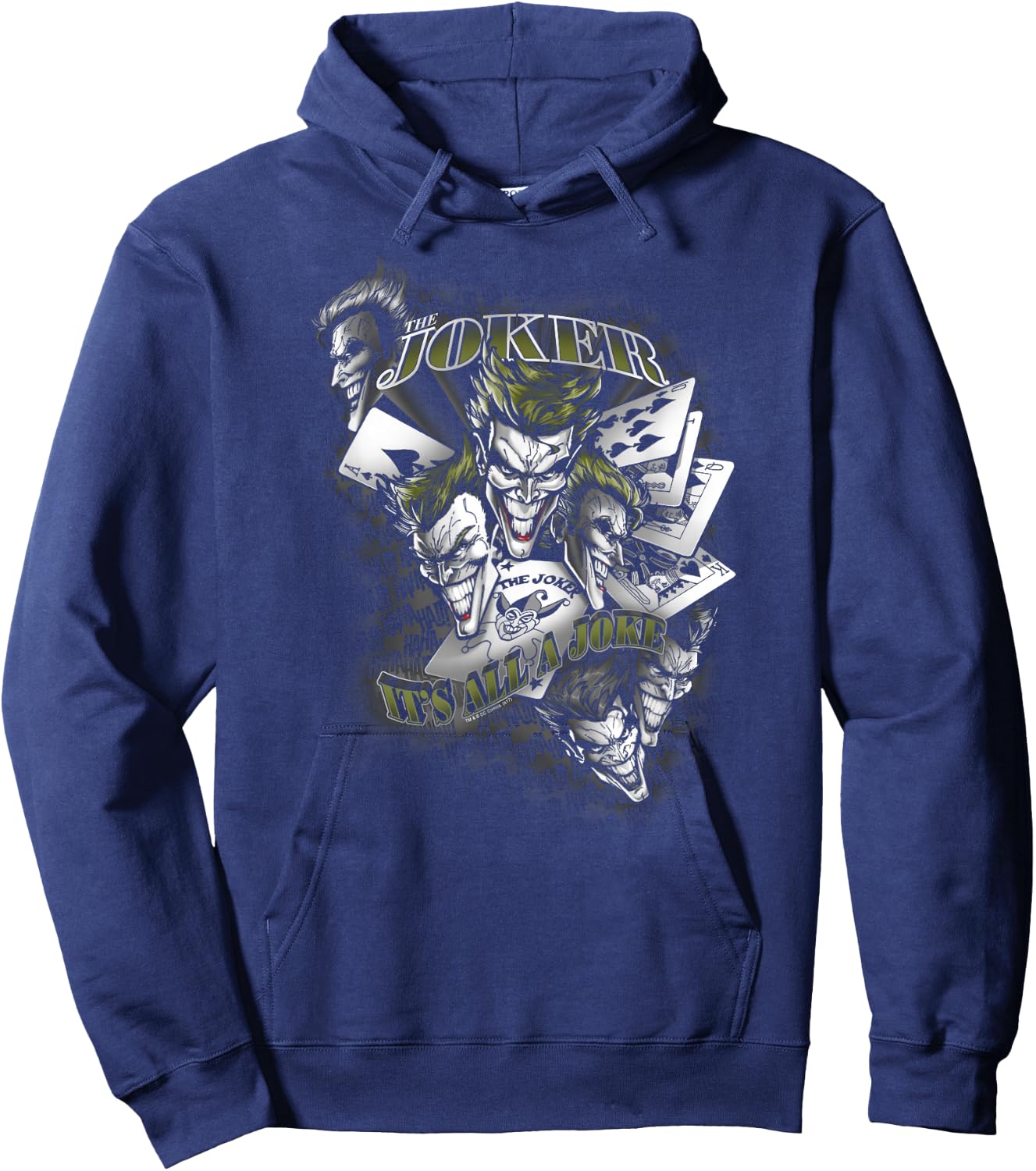 Batman the Joker It's All a Joke T Shirt Hoodie - Hoodie | Navy