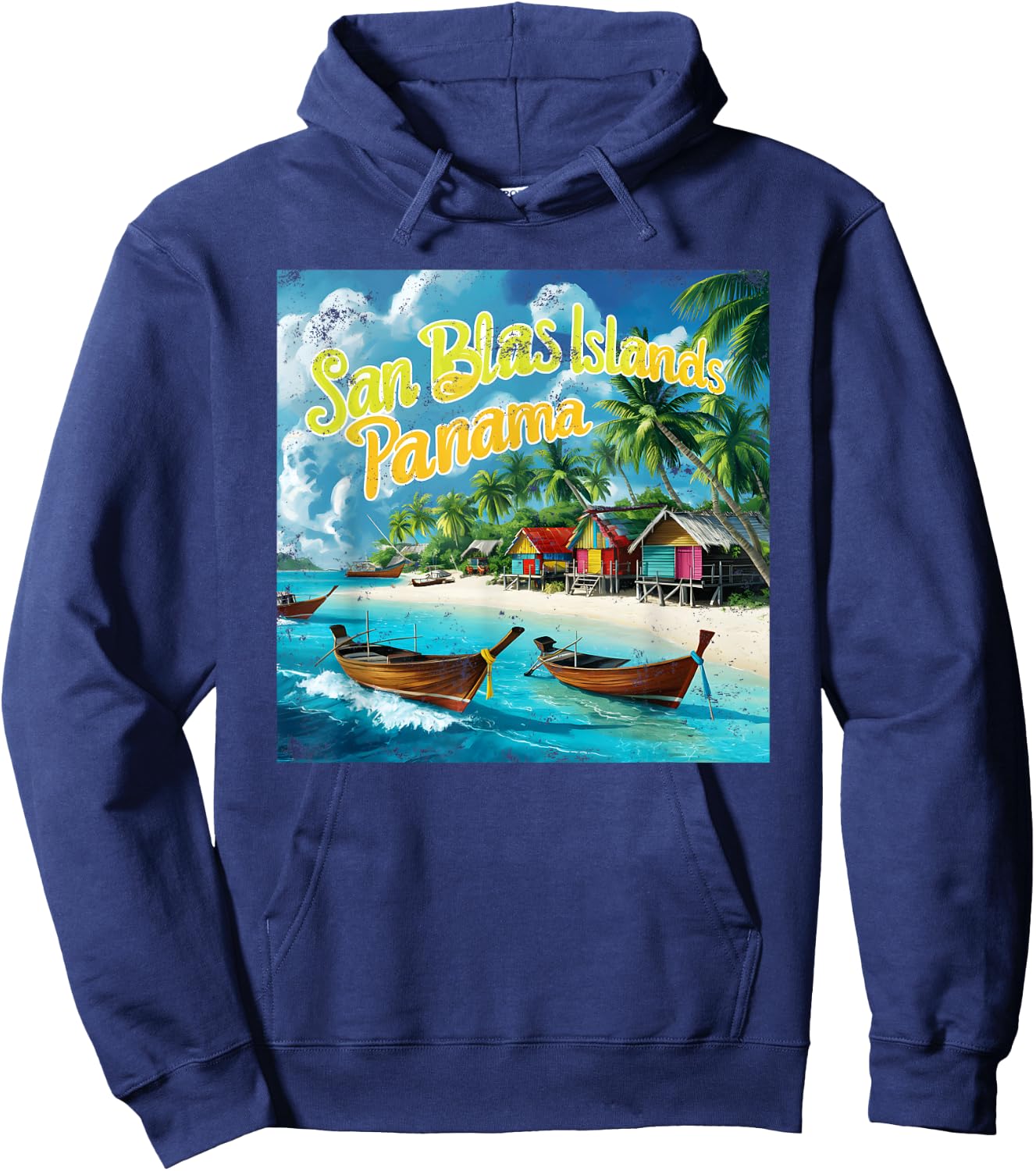 San Blas Islands, Panama Hoodie - Hoodie | Navy