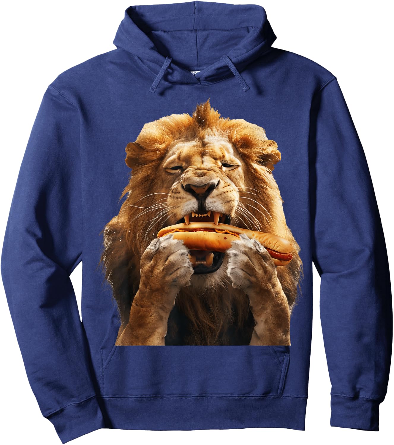 Lion Hotdog Hoodie - Hoodie | Navy