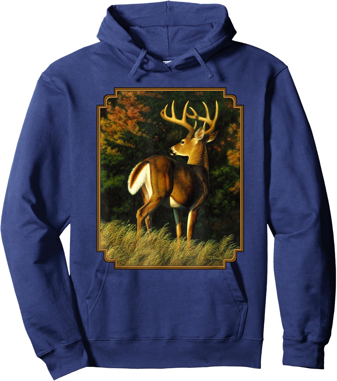 Whitetail Deer Monster Trophy Buck Hoodie - Hoodie | Navy