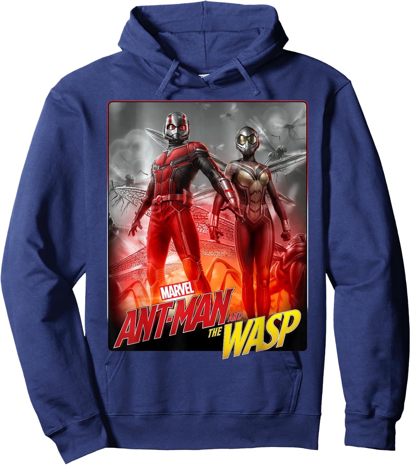 Marvel Ant-Man & The Wasp Duo Hero Poster Graphic Hoodie - Hoodie | Navy