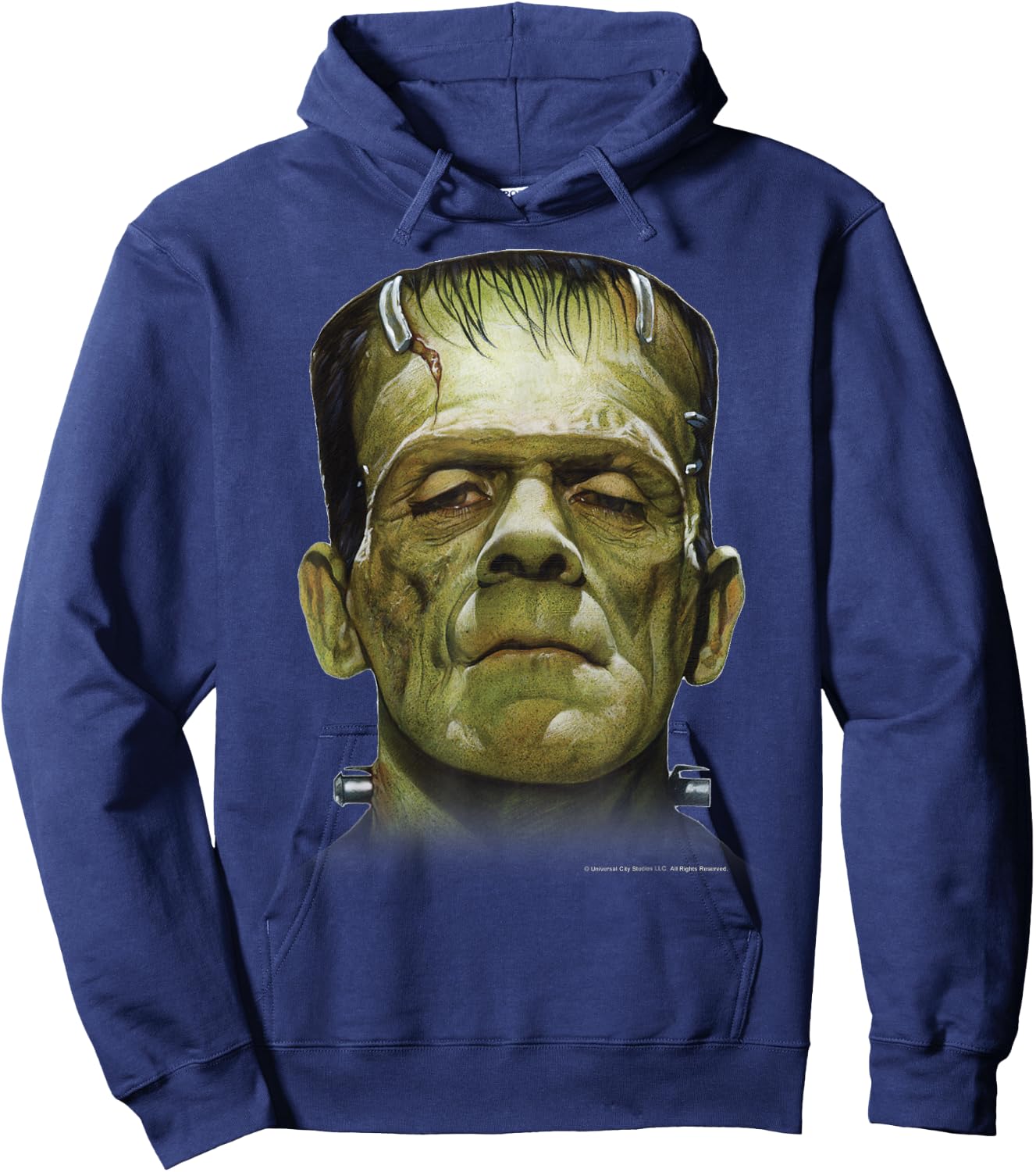 Universal Monsters Frankenstein Big Face Hoodie - Hoodie | Navy