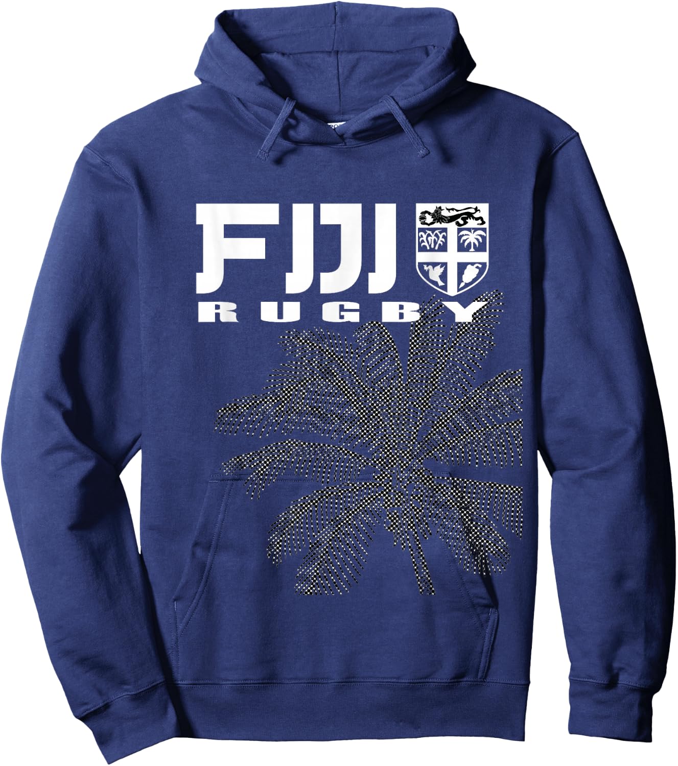 Fiji Rugby , Fijian Rugby Fan Shirt Hoodie - Hoodie | Navy