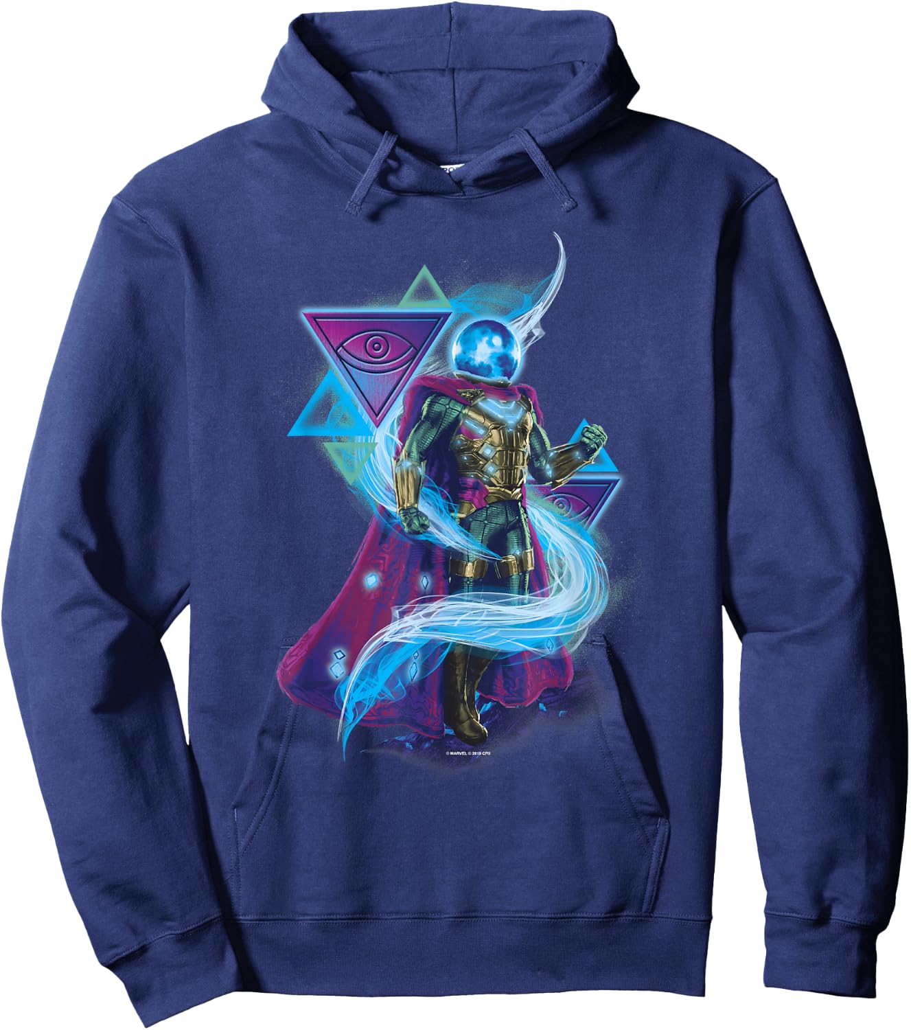 Marvel Spider-Man Far From Home Mysterio Abstract Symbols Hoodie - Hoodie | Navy