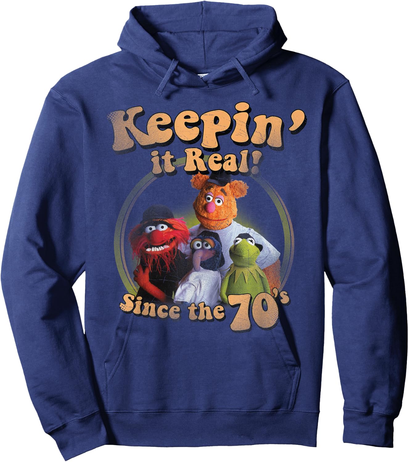 Muppets Keepin It Real Graphic Small Hoodie - Hoodie | Navy