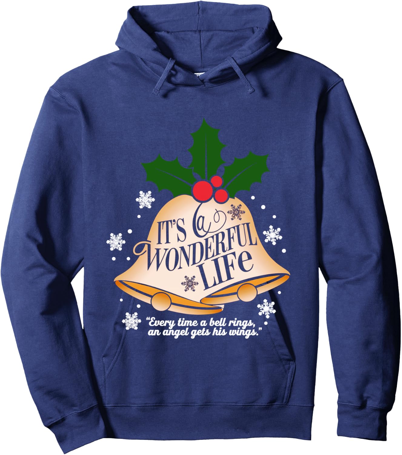 It's a Wonderful Life Everytime A Bell Rings Christmas Movie Hoodie - Hoodie | Navy