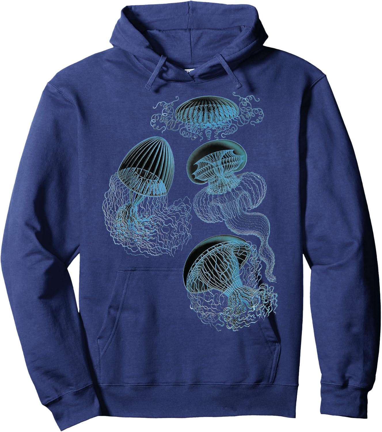Jellyfish Ocean Lover Bioluminescent Sea Creature Hoodie - Hoodie | Navy