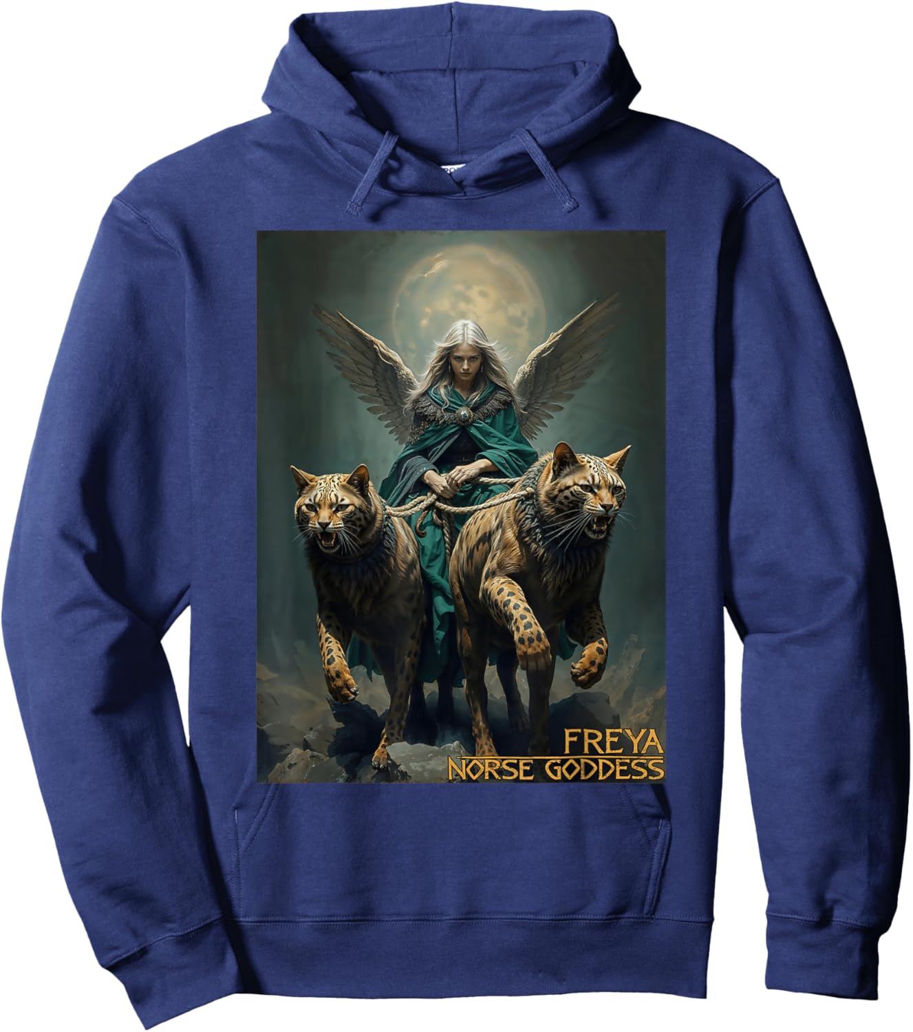 Freya Goddess of Norse Myths Viking Culture Hoodie - Hoodie | Navy
