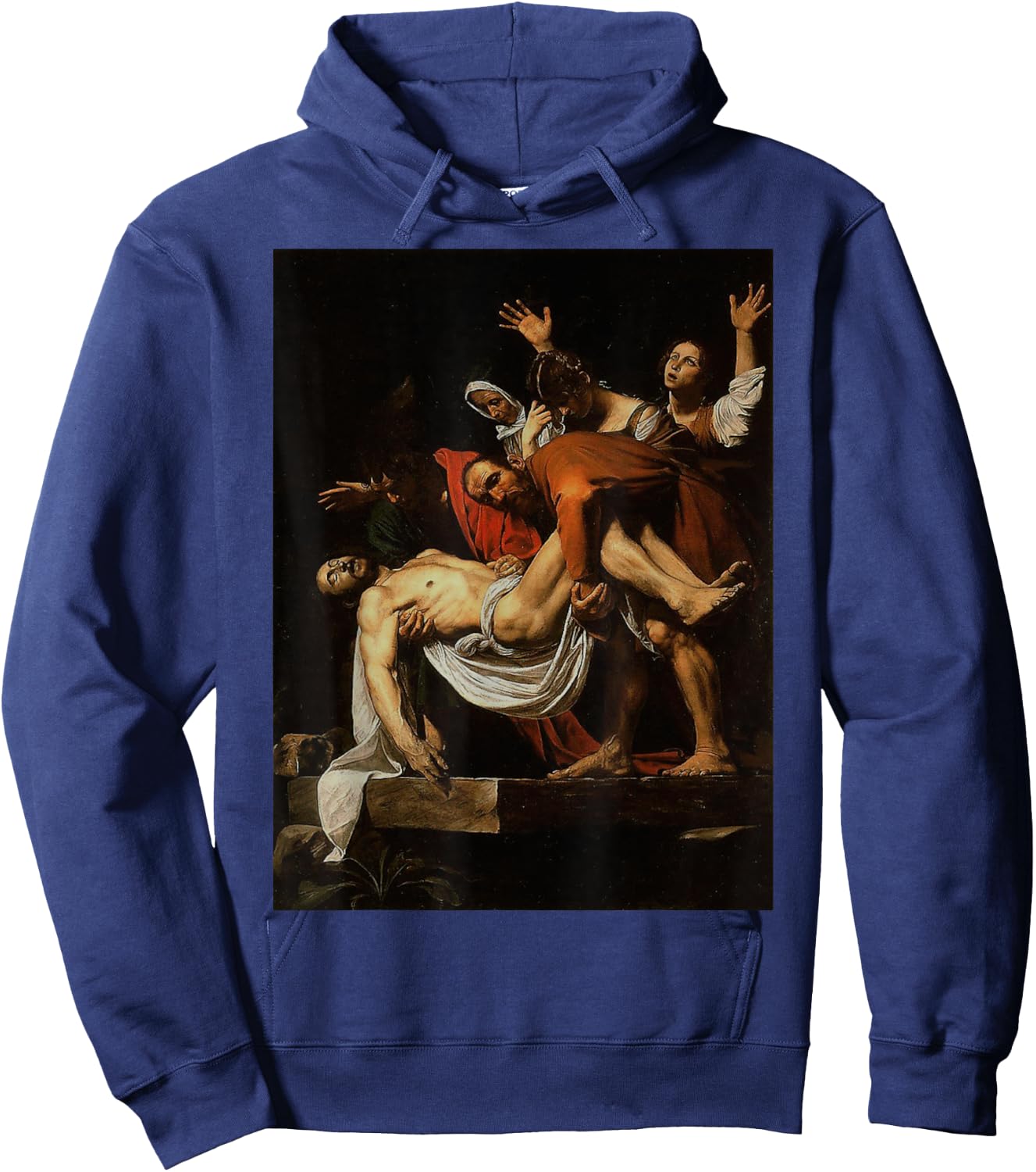 Caravaggio's The Entombment of Christ Hoodie - Hoodie | Navy