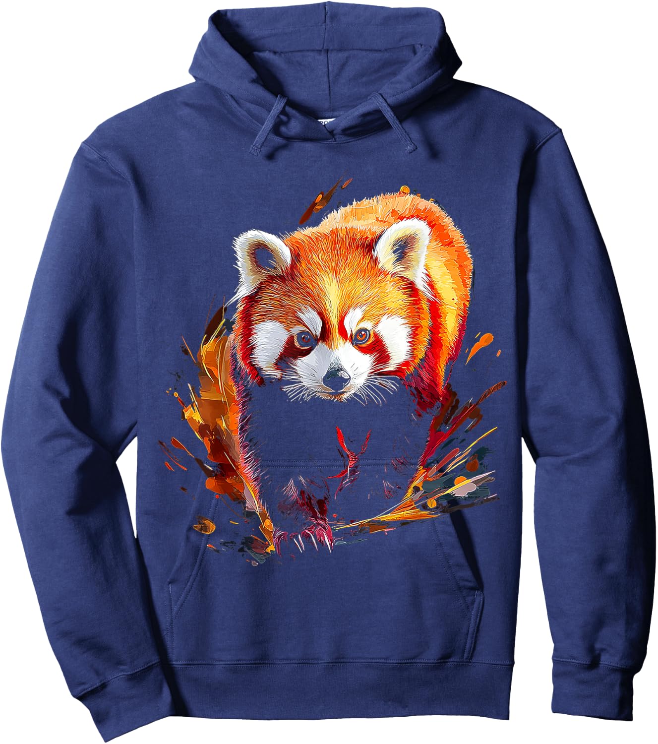 Red Panda Animal Graphic Art Red Panda Hoodie - Hoodie | Navy