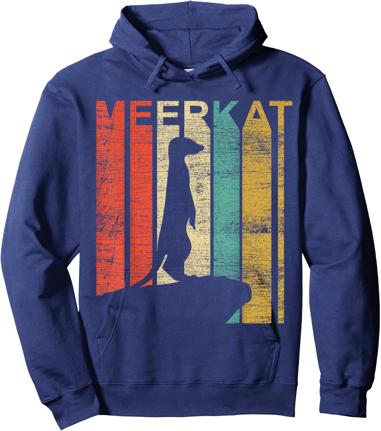 Retro Meerkat Hoodie - Hoodie | Navy