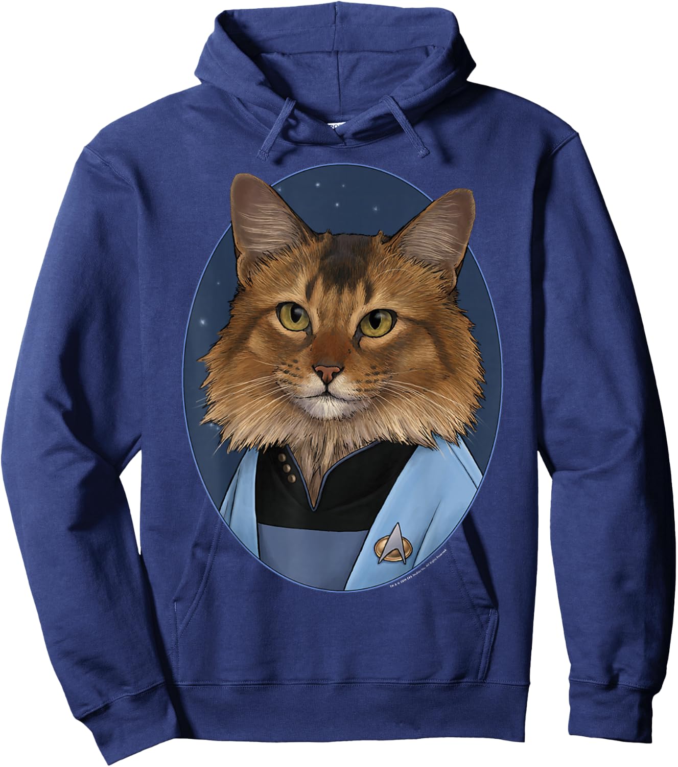 Star Trek: The Next Generation Dr. Crusher Cat Portrait Hoodie - Hoodie | Navy