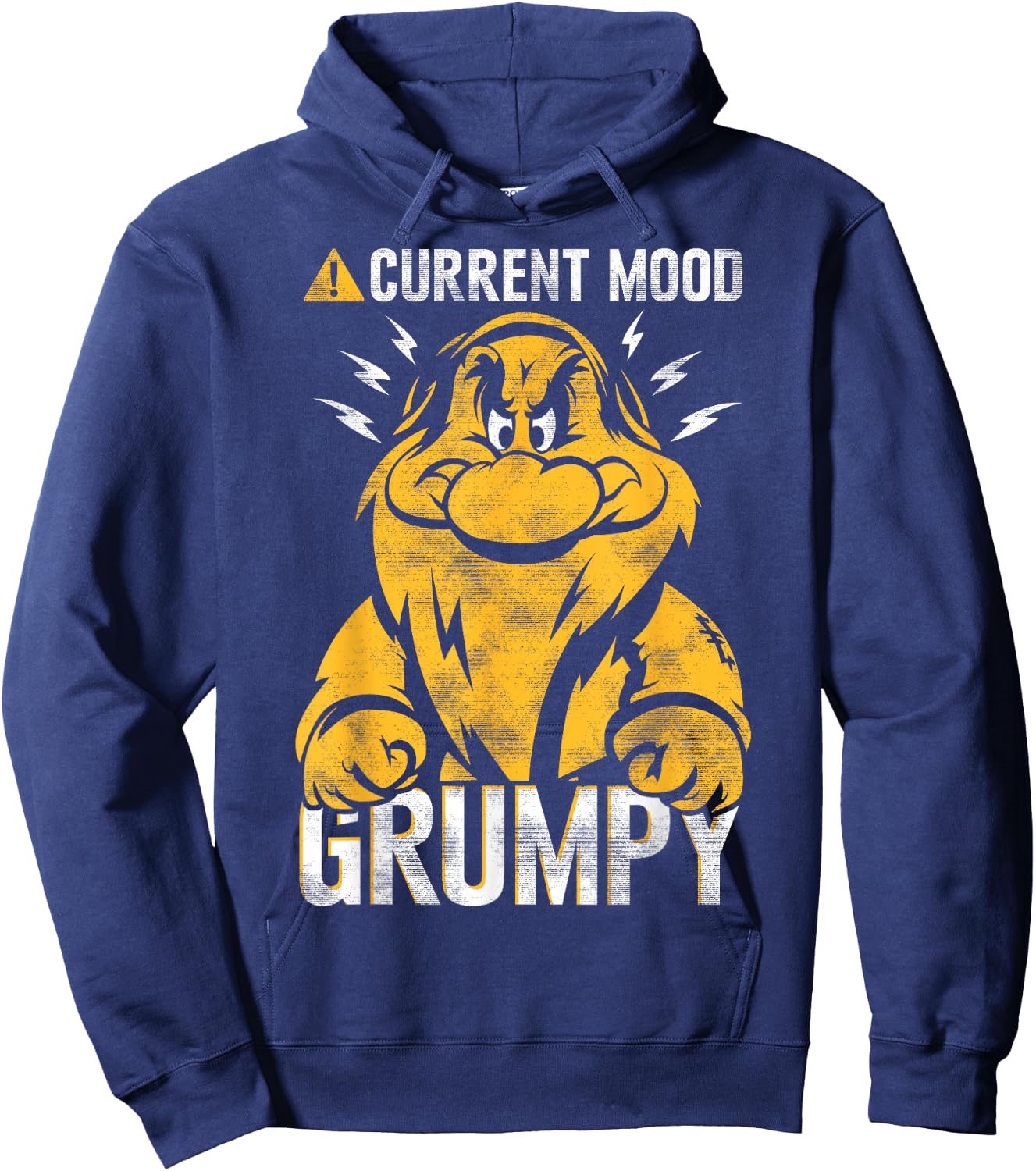 Disney Snow White Grumpy Mood Graphic Hoodie - Hoodie | Navy