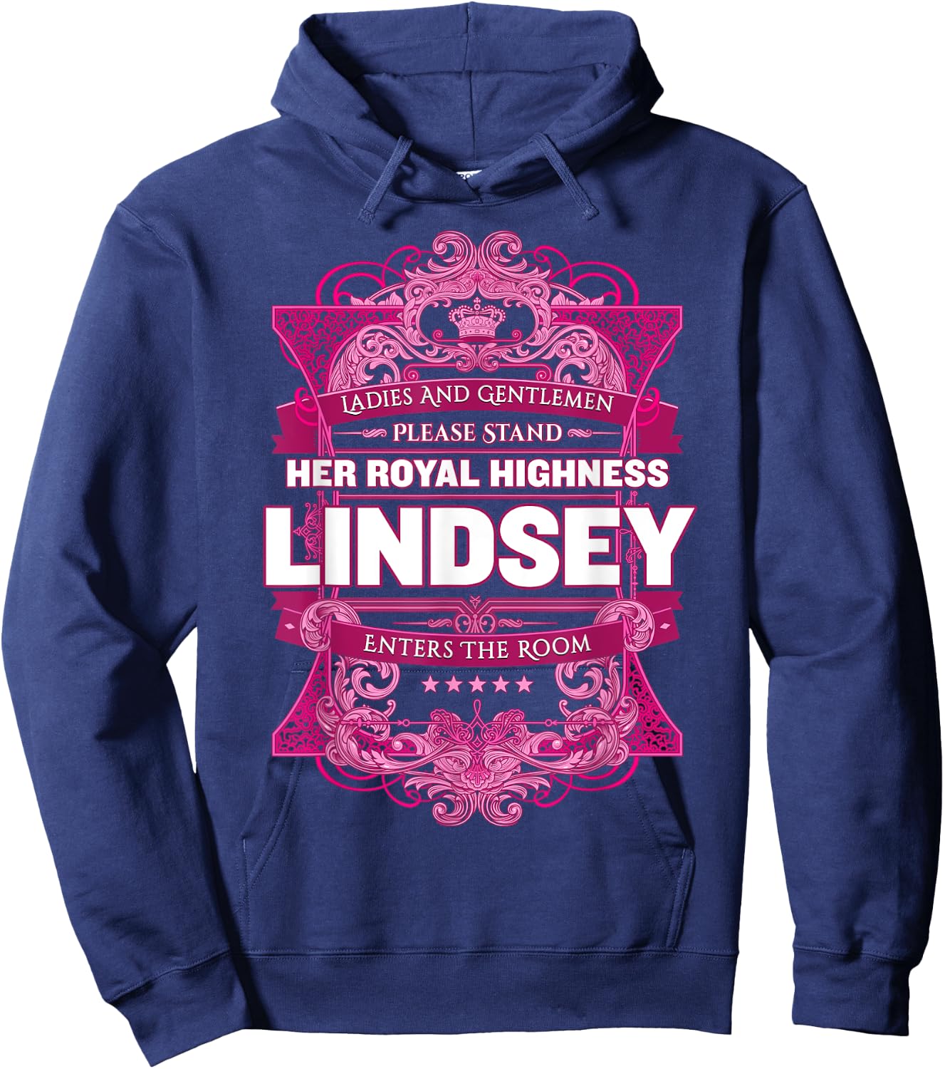 Lindsey First Name Hoodie - Hoodie | Navy