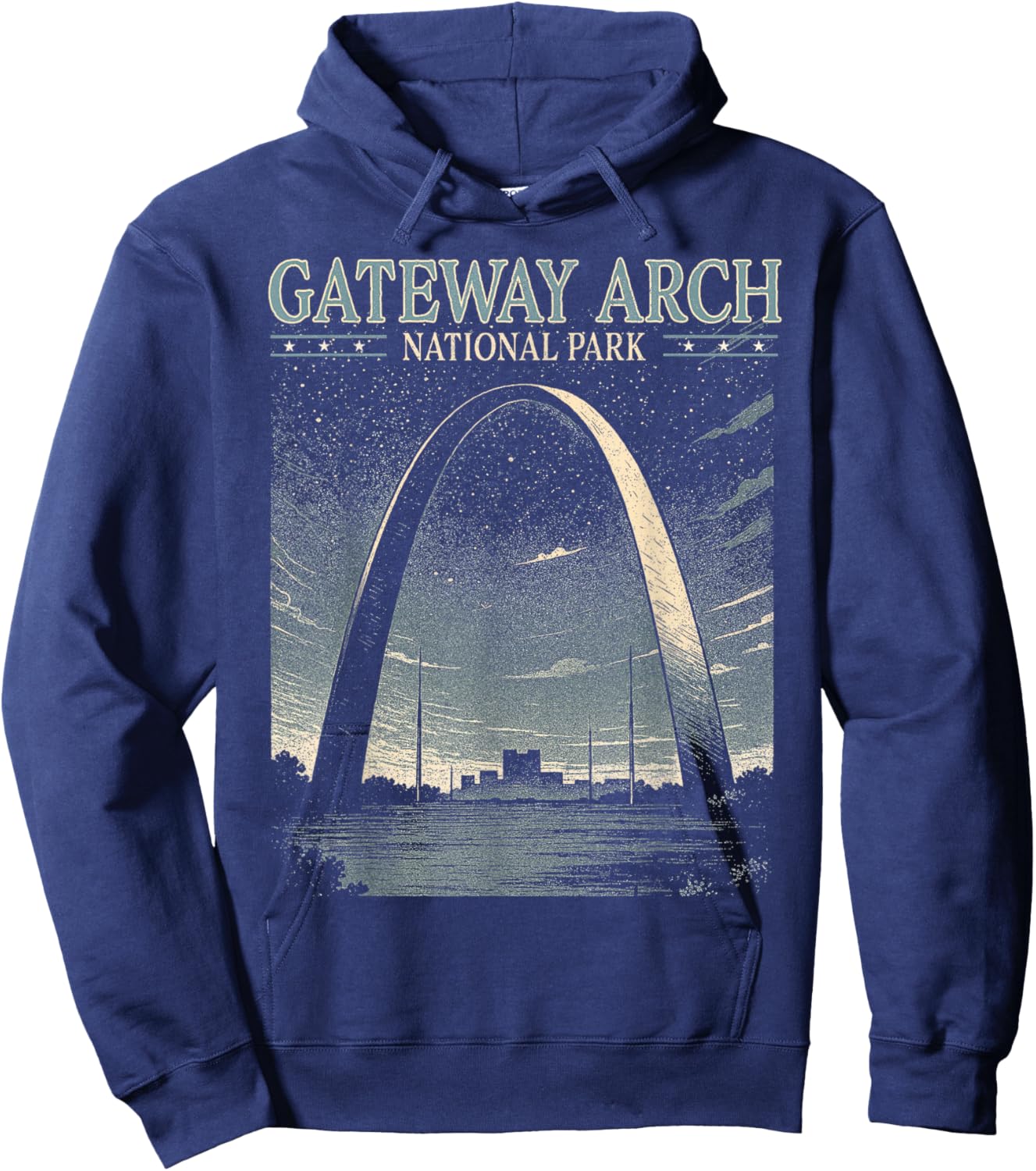 Gateway Arch National Park Traveling Exploring Nature Lover Hoodie - Hoodie | Navy