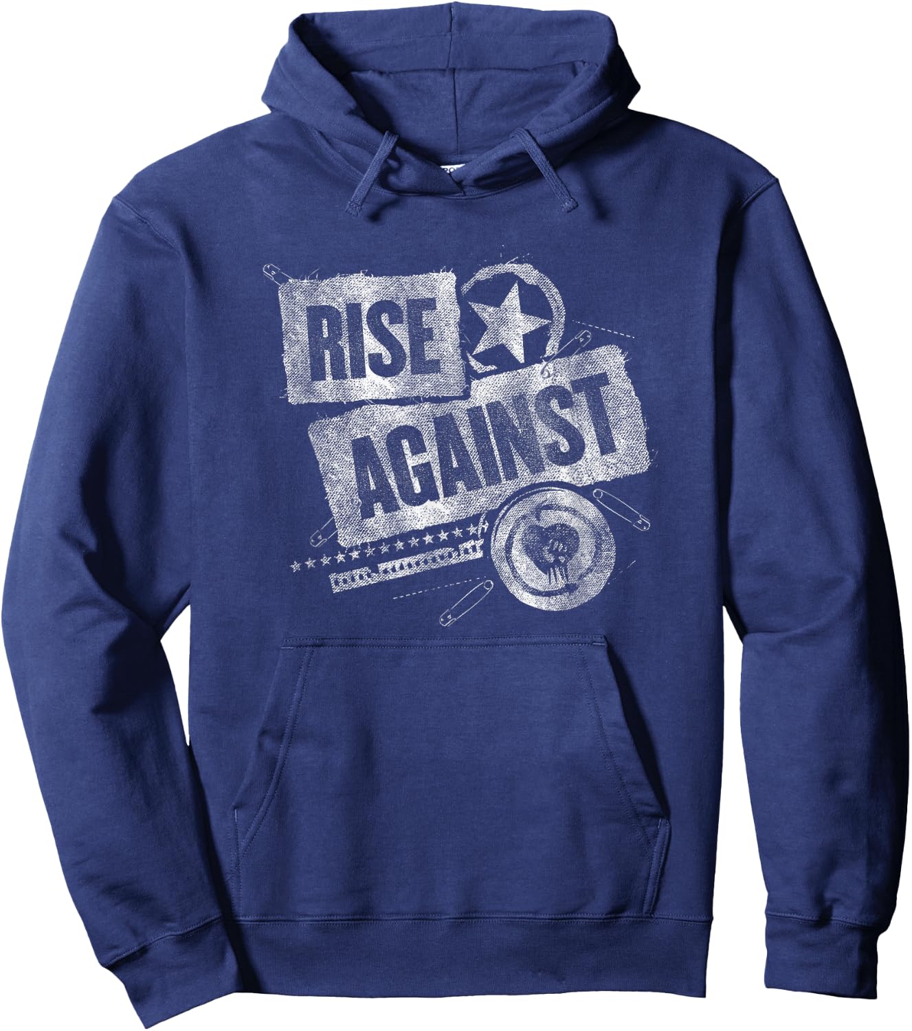 Rise Against - Patched Up - Official Merchandise Hoodie - Hoodie | Navy