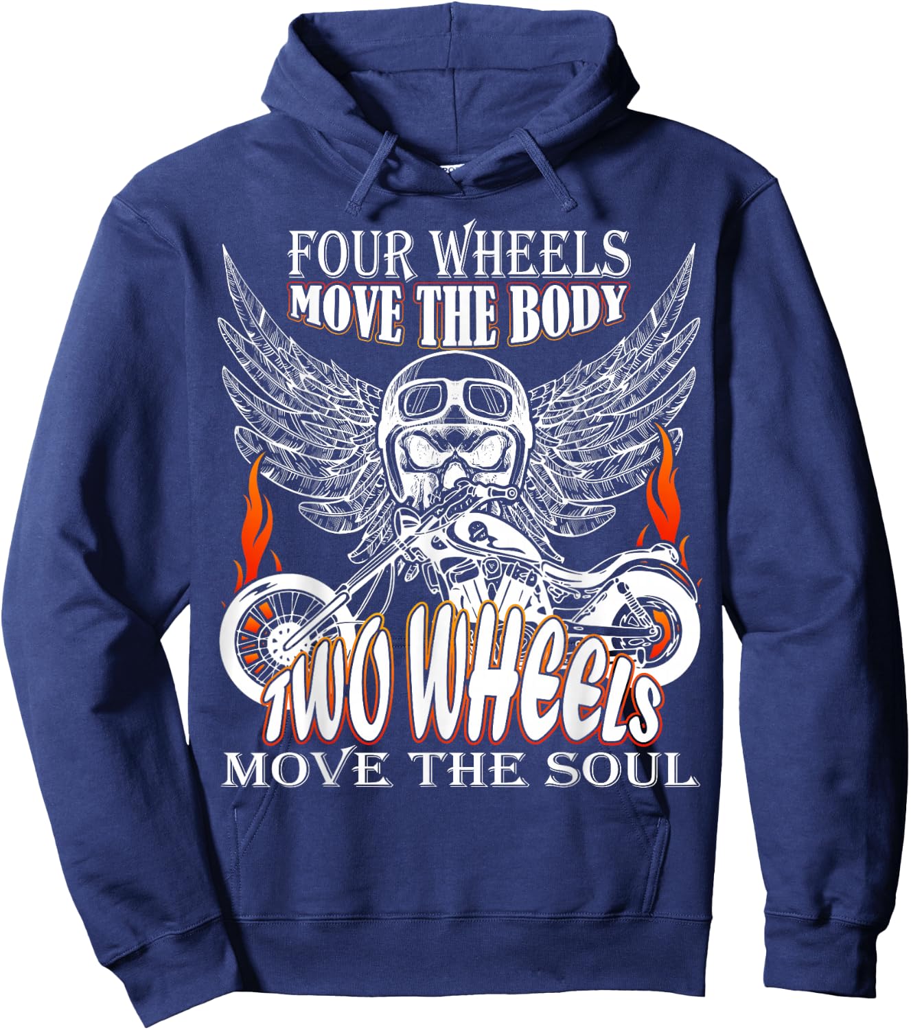 Motorbike motorcyclist biker chopper bike motorcycles Hoodie - Hoodie | Navy