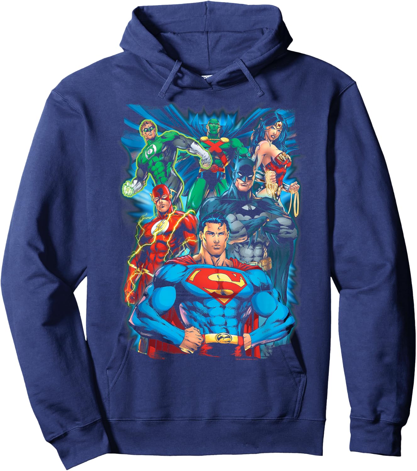 Justice League Justice is Served Hoodie - Hoodie | Navy