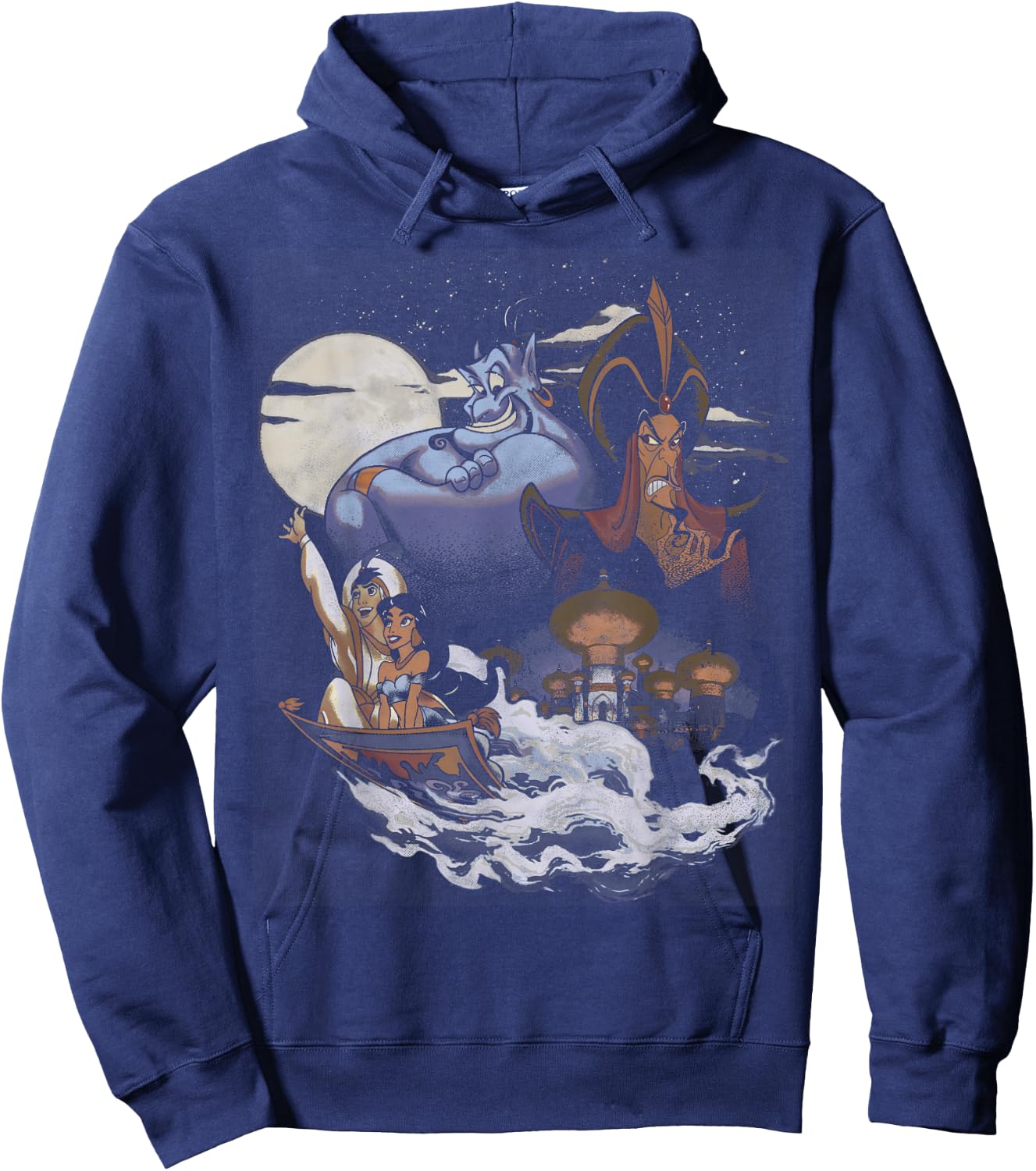 Disney Aladdin Winds of Agrabah Main Cast Graphic Hoodie - Hoodie | Navy