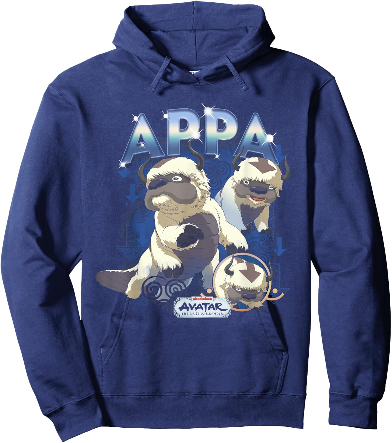 Avatar: The Last Airbender Appa Heartthrob Hoodie - Hoodie | Navy