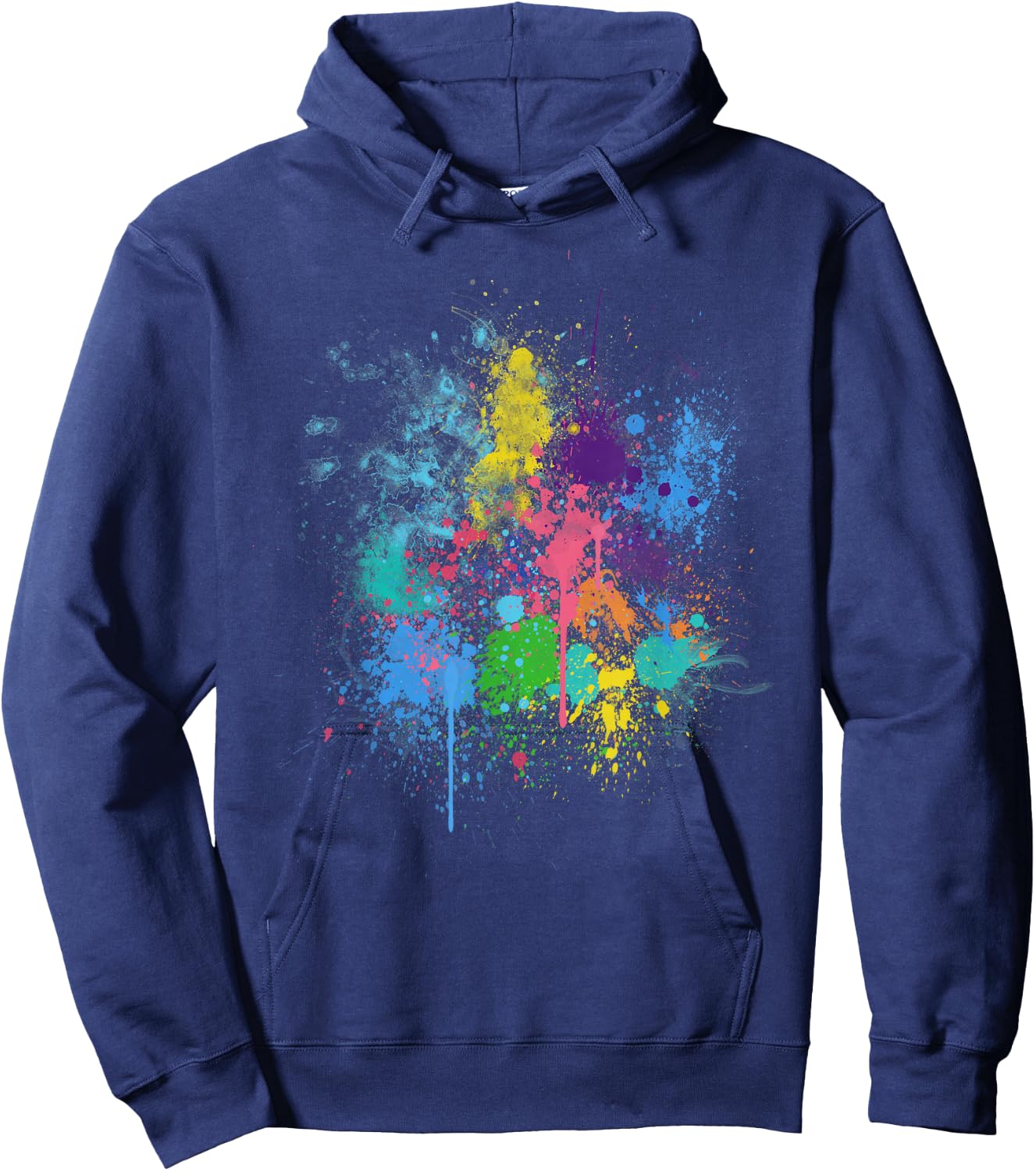 Pretty Abstract Paint Splatter Design Men Women Kids Hoodie - Hoodie | Navy
