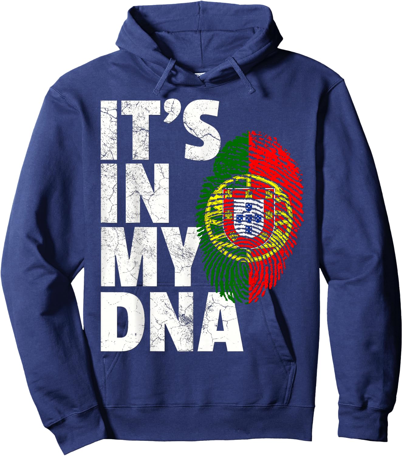 IT'S IN MY DNA Portuguese Portugal Flag Men Women Gift Hoodie - Hoodie | Navy