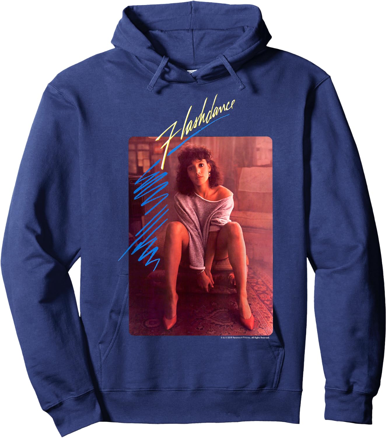 Flashdance Alex Owens Classic Poster Hoodie - Hoodie | Navy