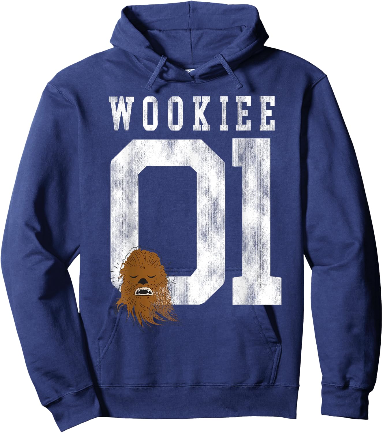 Star Wars Chewbacca Chewie Wookie Jersey Hoodie - Hoodie | Navy
