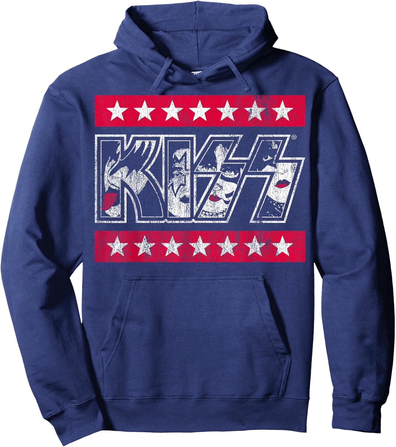 KISS - Rock 'n' Stars Hoodie - Hoodie | Navy