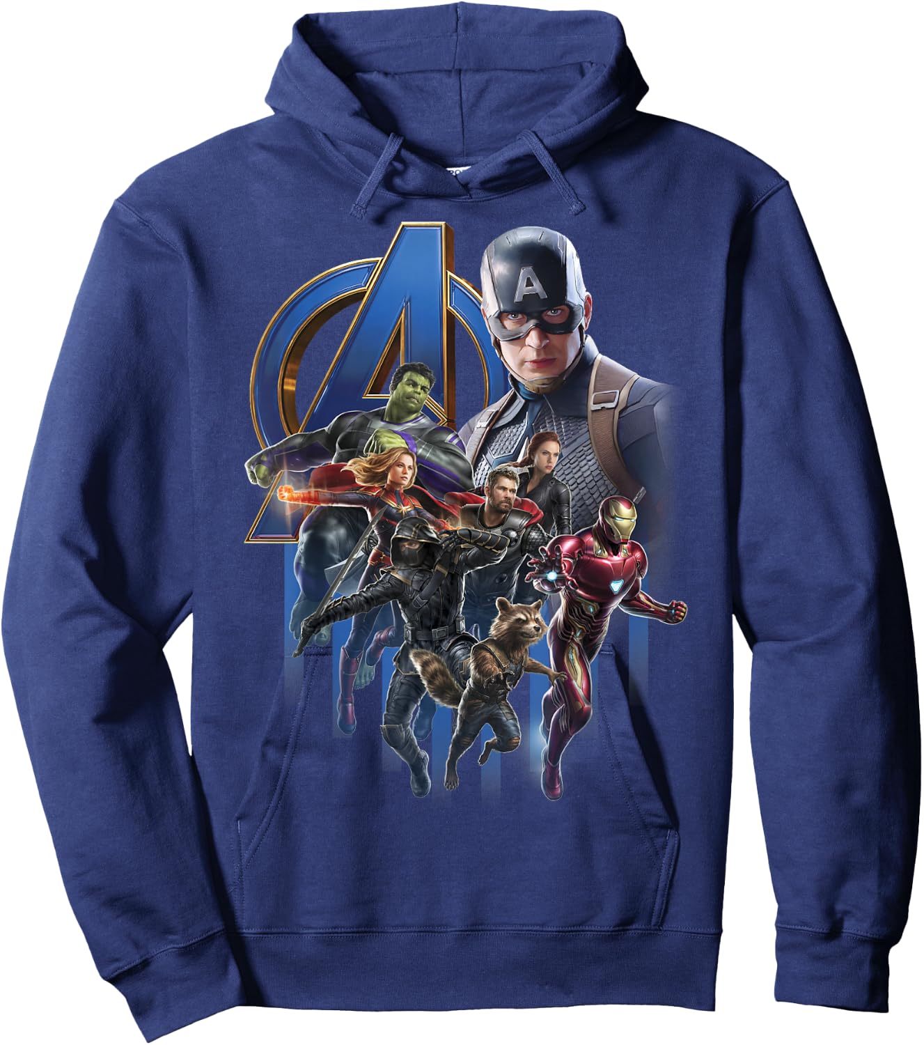 Marvel Avengers Endgame Group Poster Logo Graphic Hoodie - Hoodie | Navy