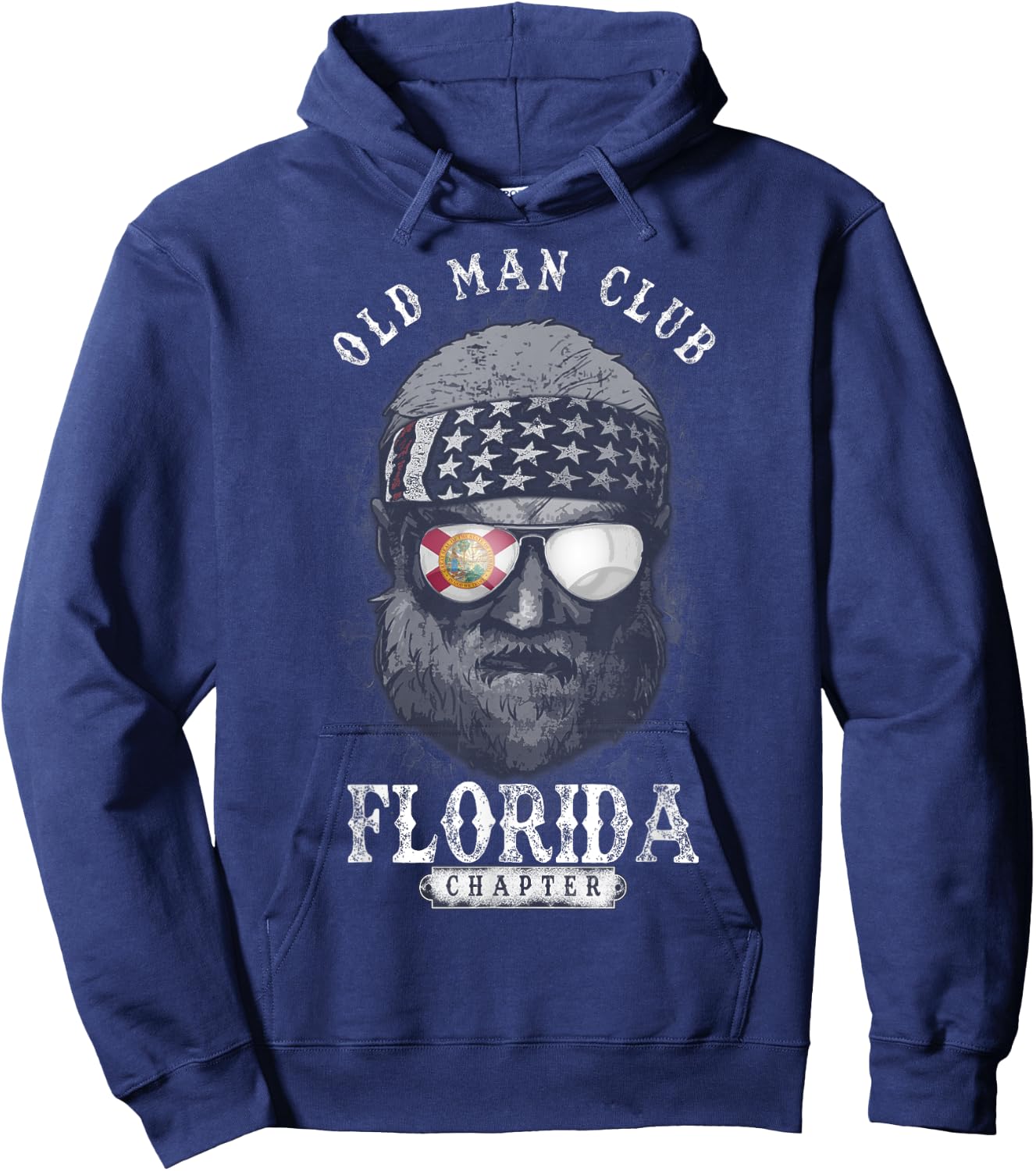 Old Man Club: Florida Chapter Hoodie - Hoodie | Navy