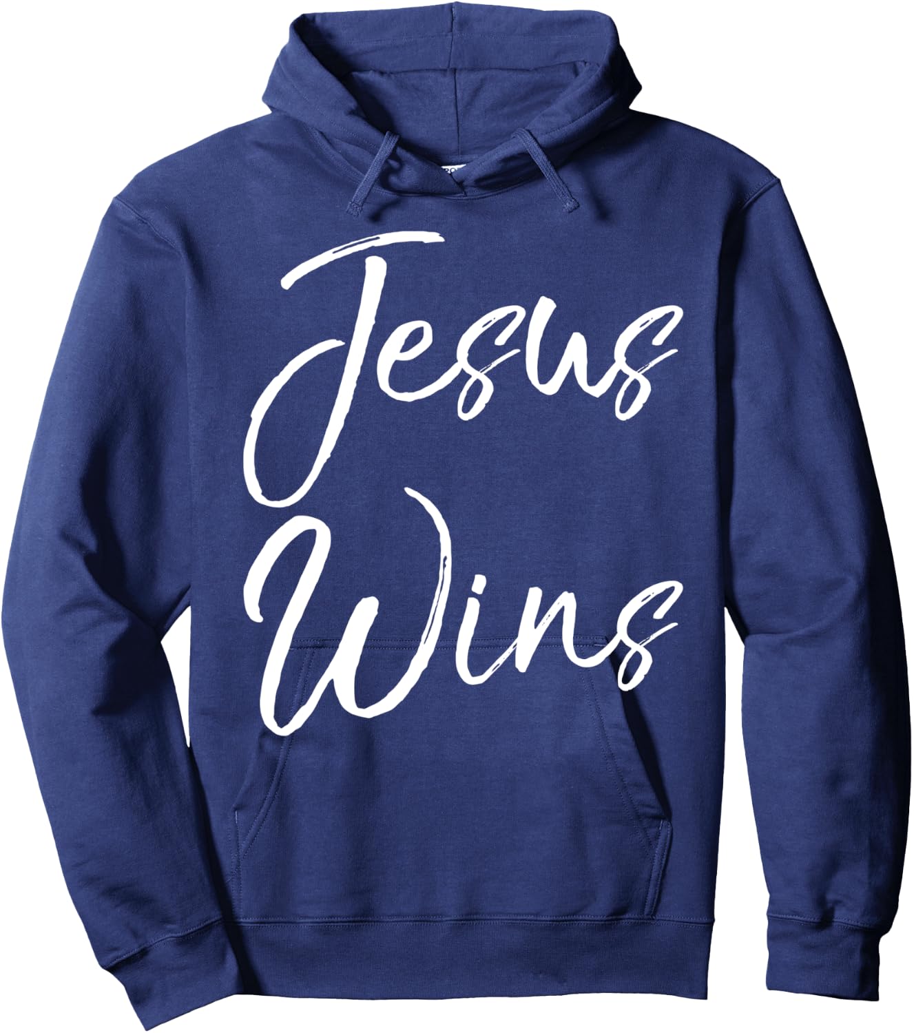 Christian Quote Gift Victory in Christ Jesus Wins Hoodie - Hoodie | Navy