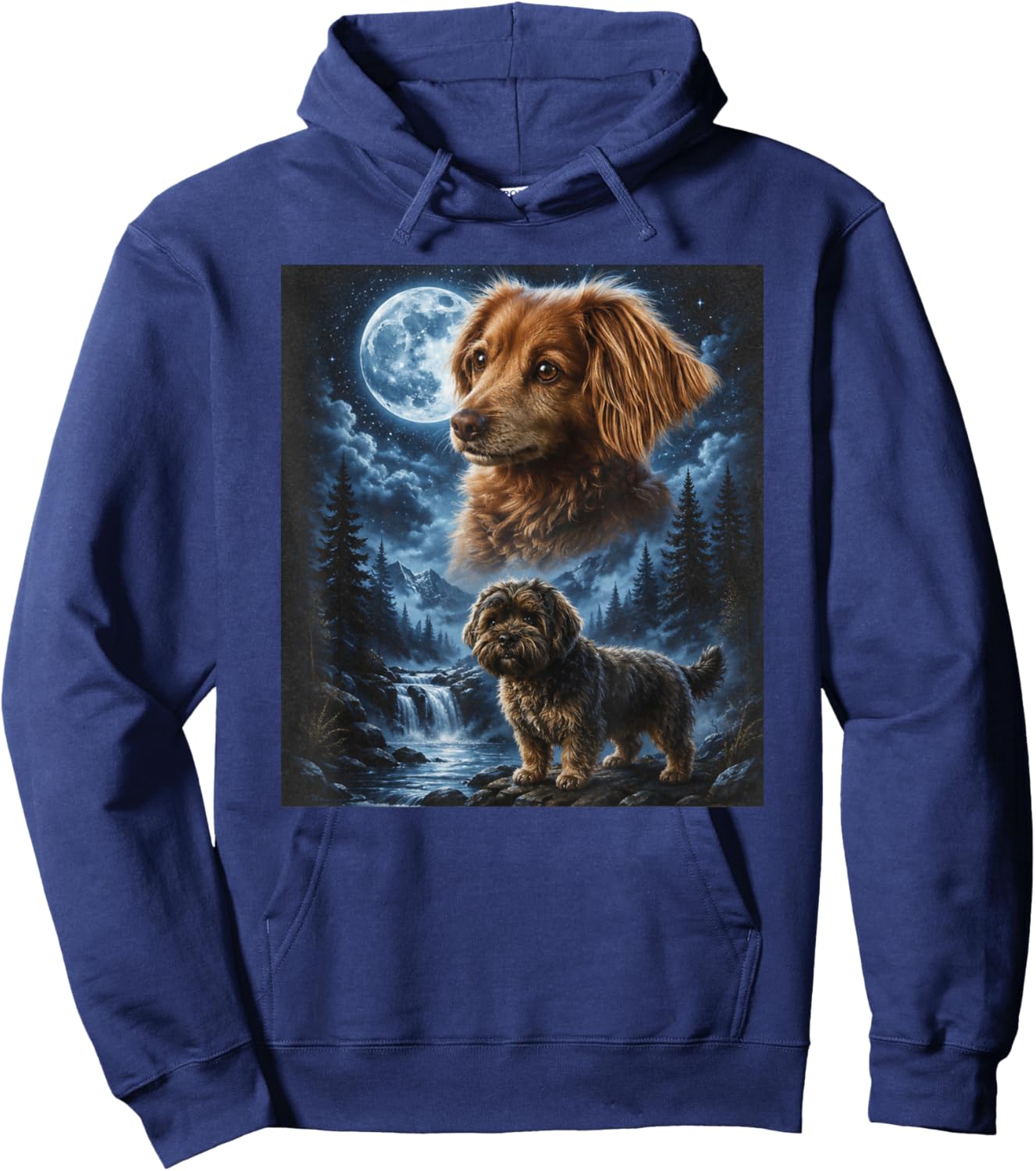 K Marshall Family Dogs Hoodie - Hoodie | Navy
